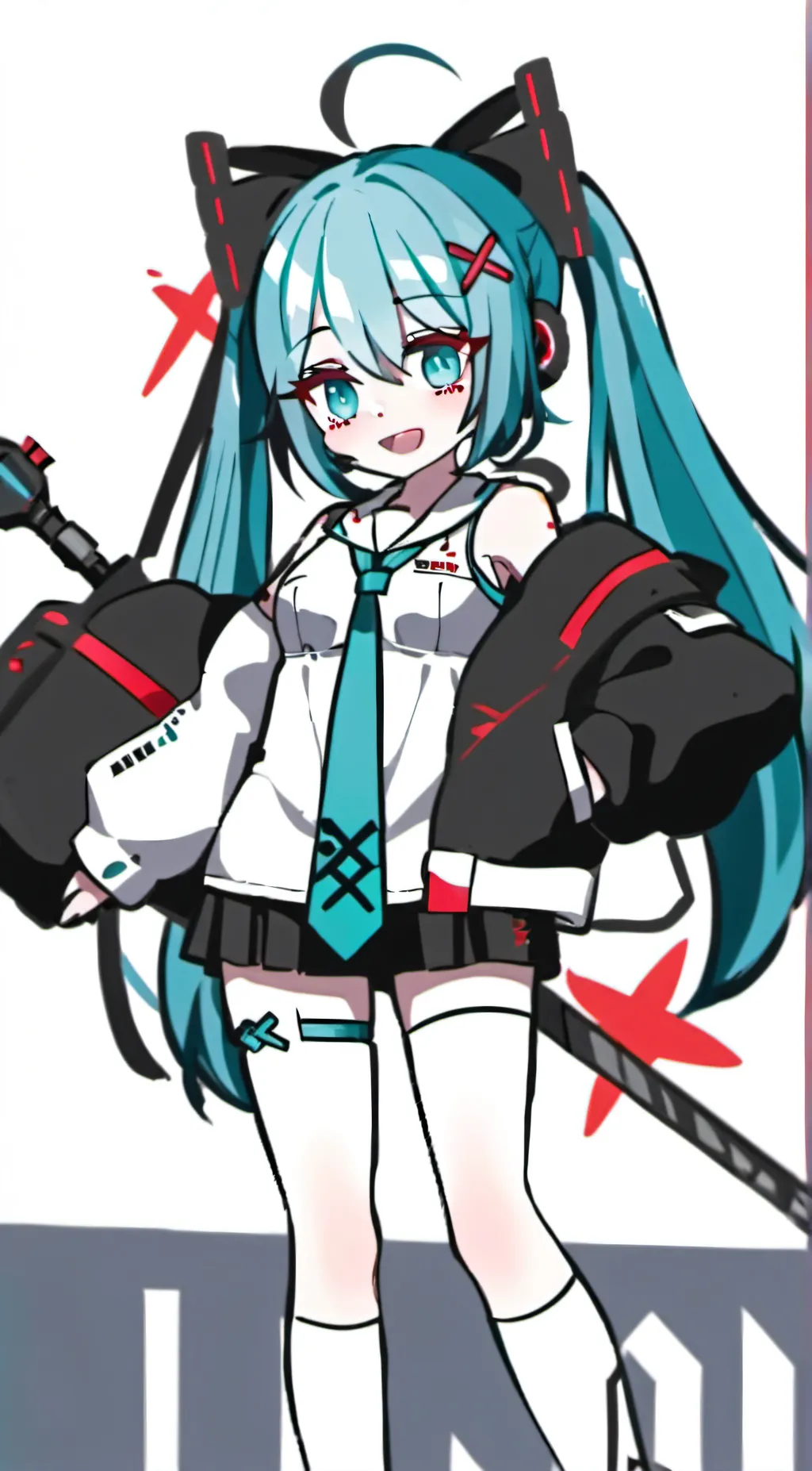 ai character: Pregnant miku background
