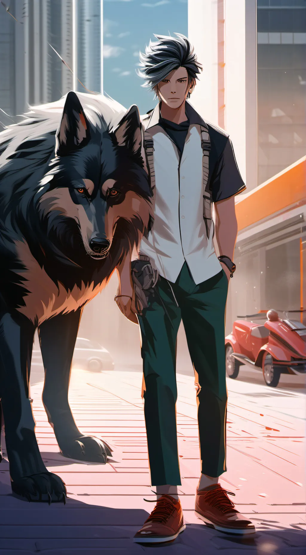 ai character: Jaden  background