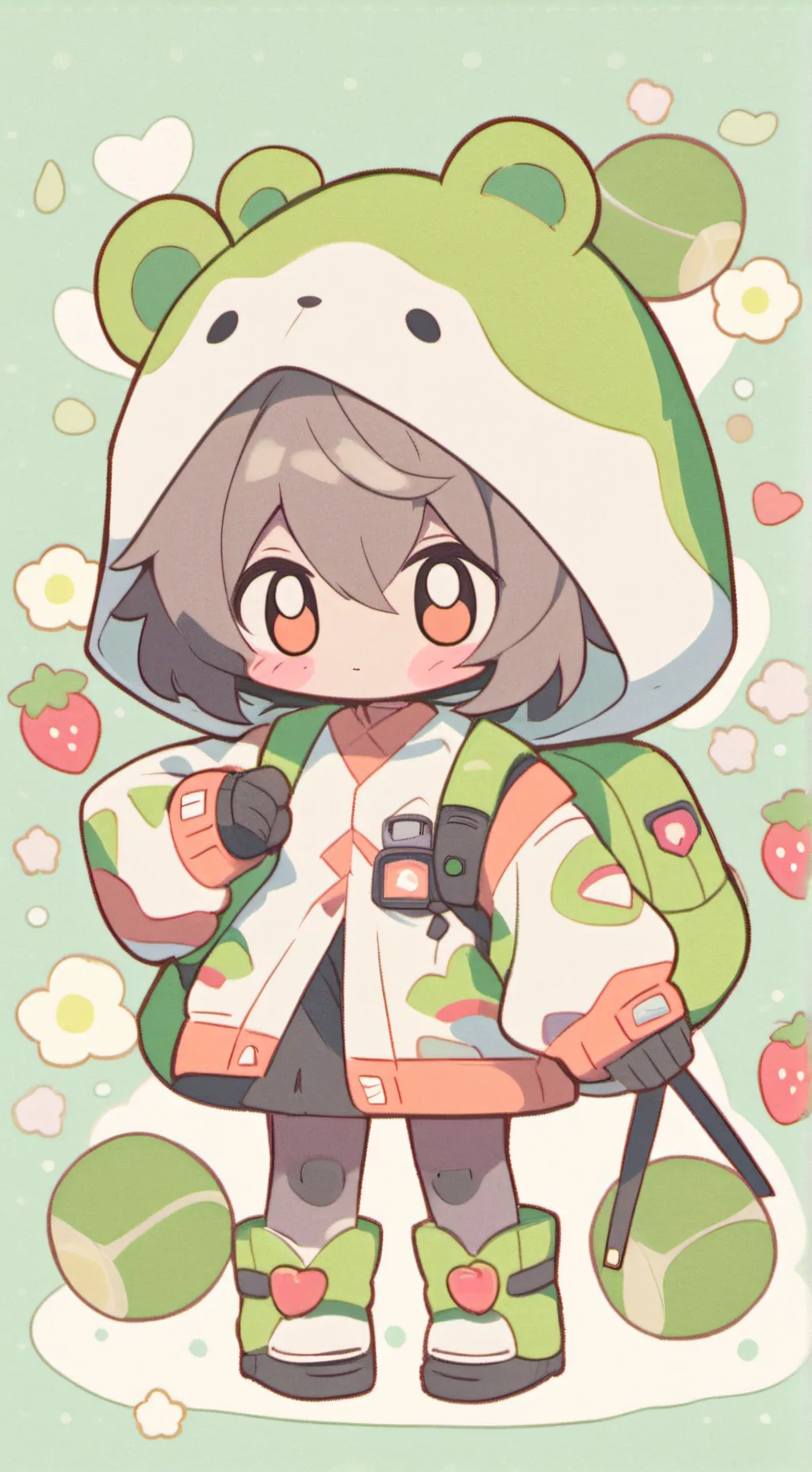 ai character: lighting background