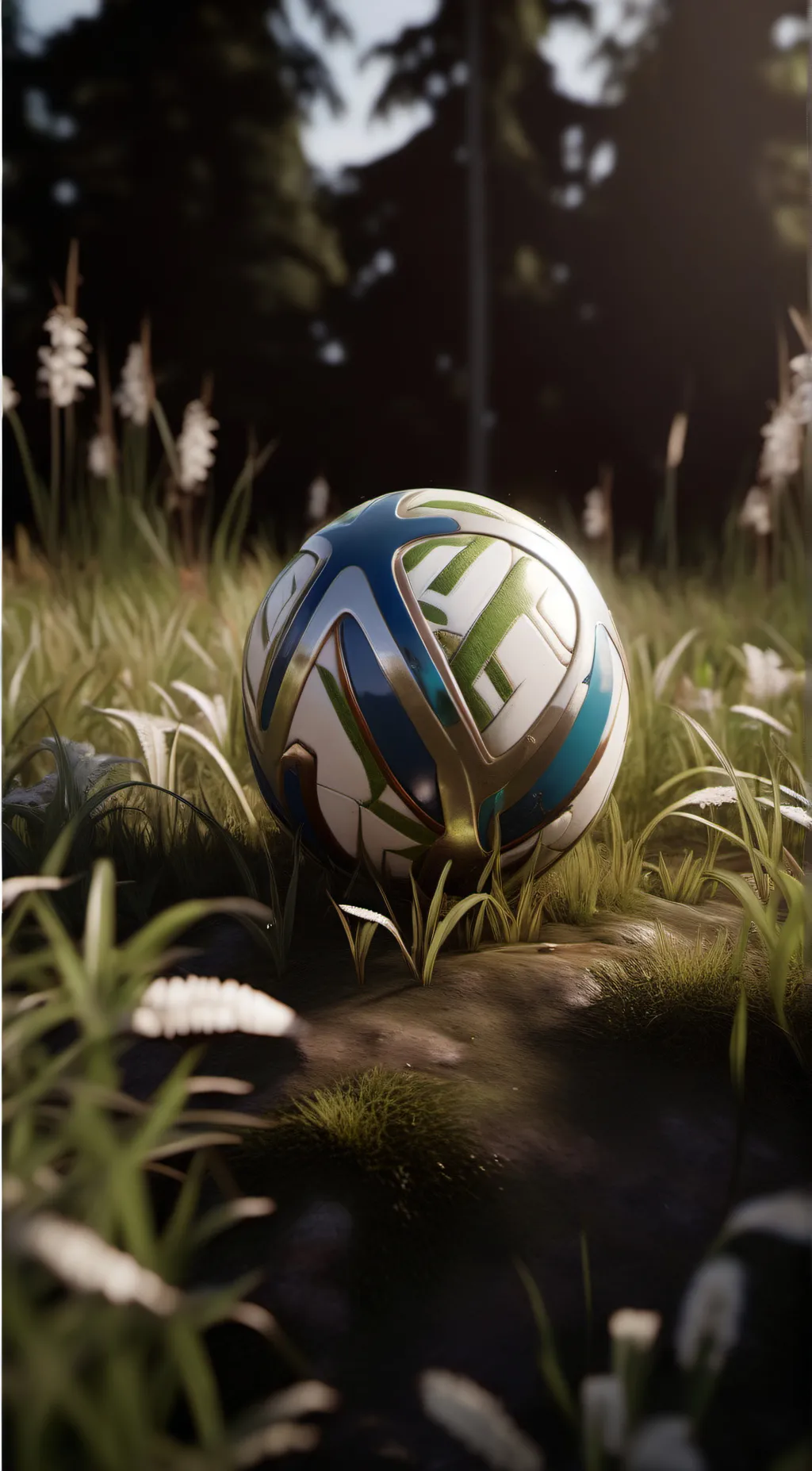 ai character: Grass background