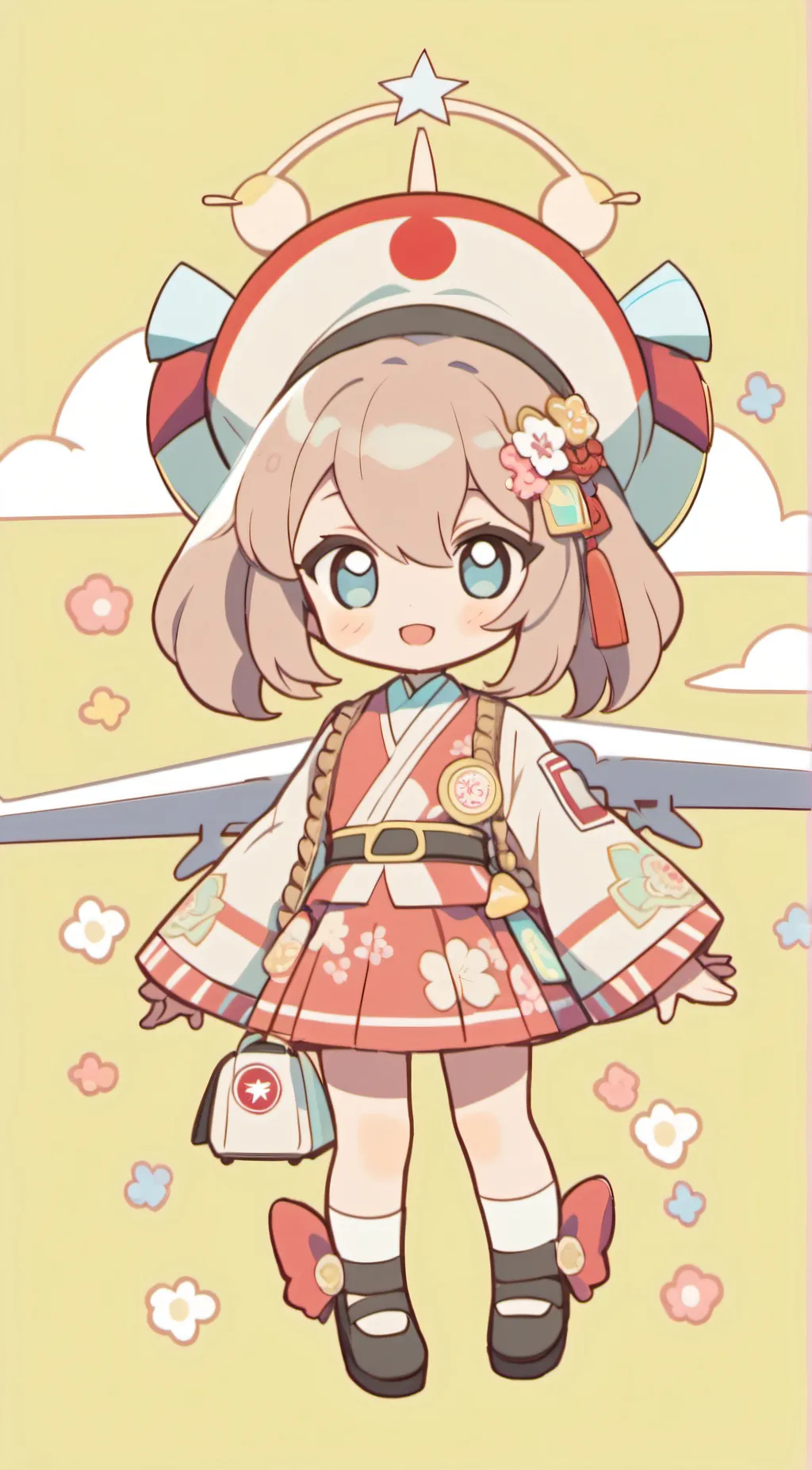 ai character: japan counrtyhuman background