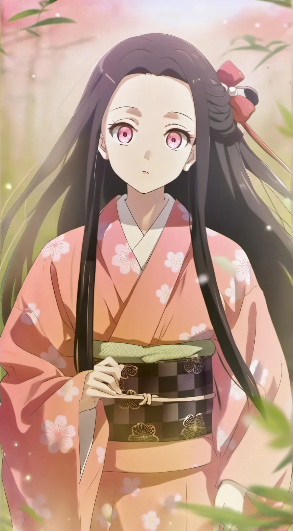 ai character: Nezuko background