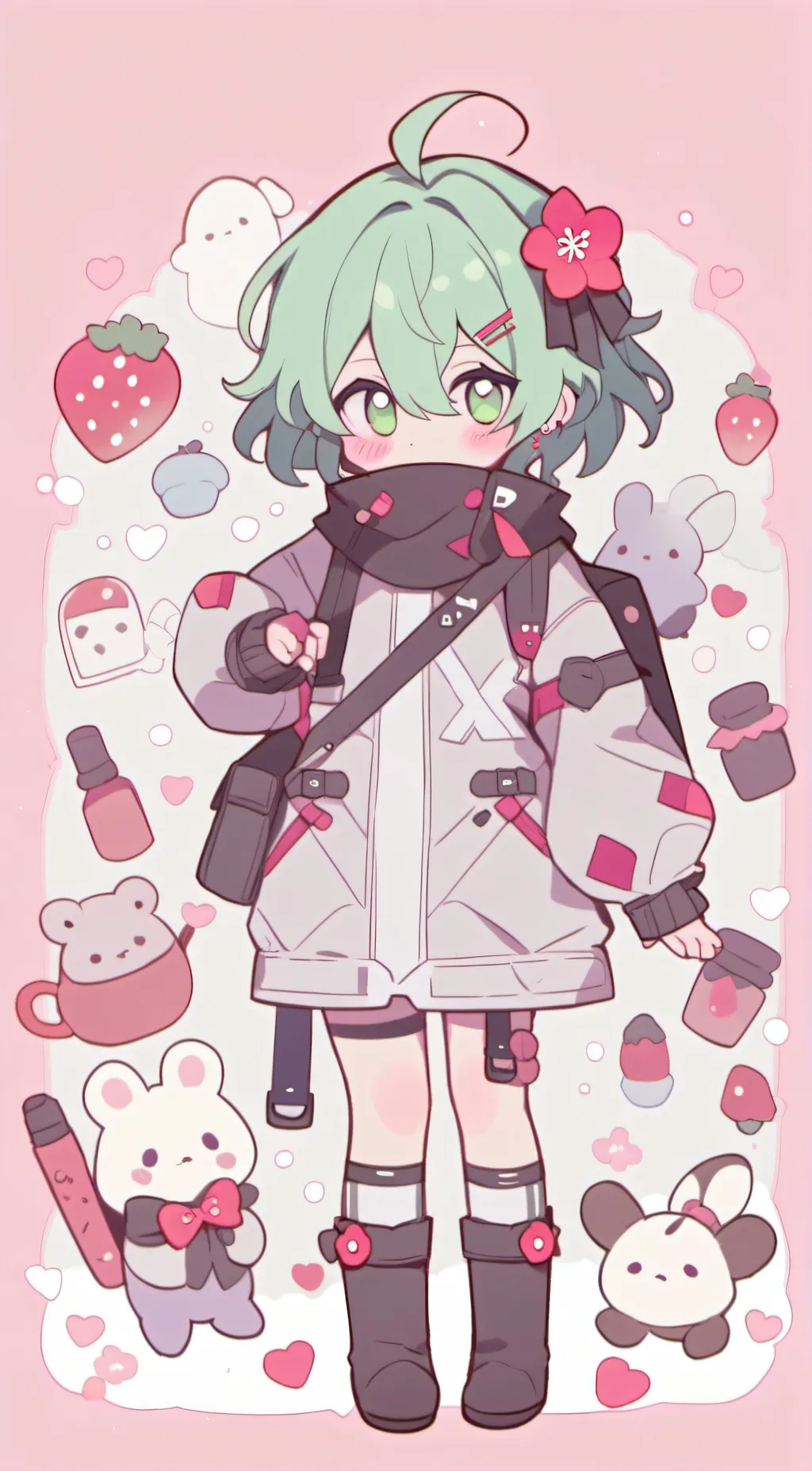 ai character: Izuku midoriya background