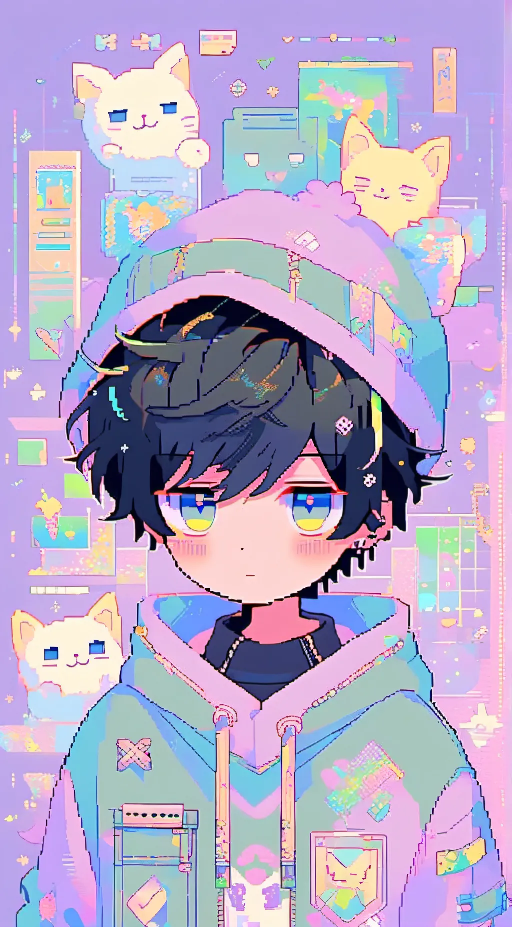 ai character: Damian  background