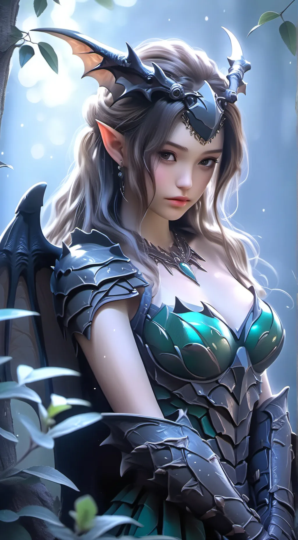 ai character: crimson background