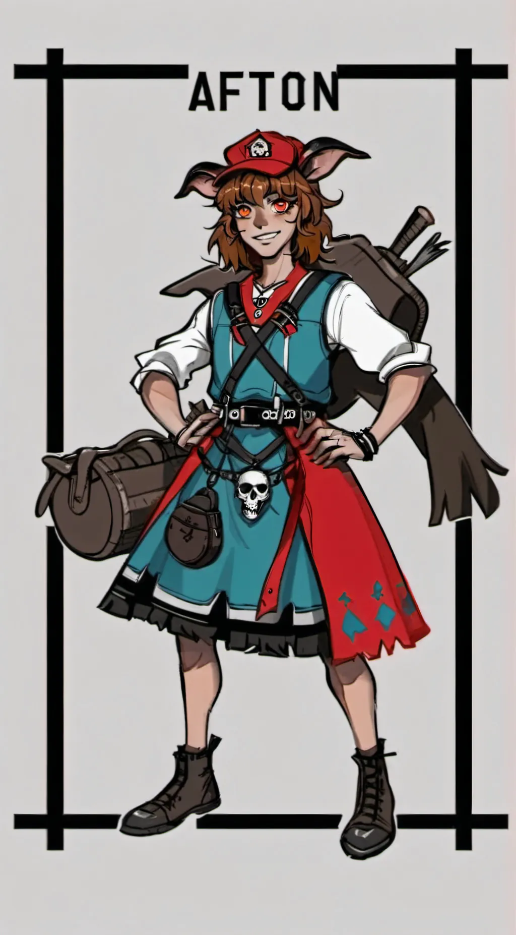 ai character: Afton  background