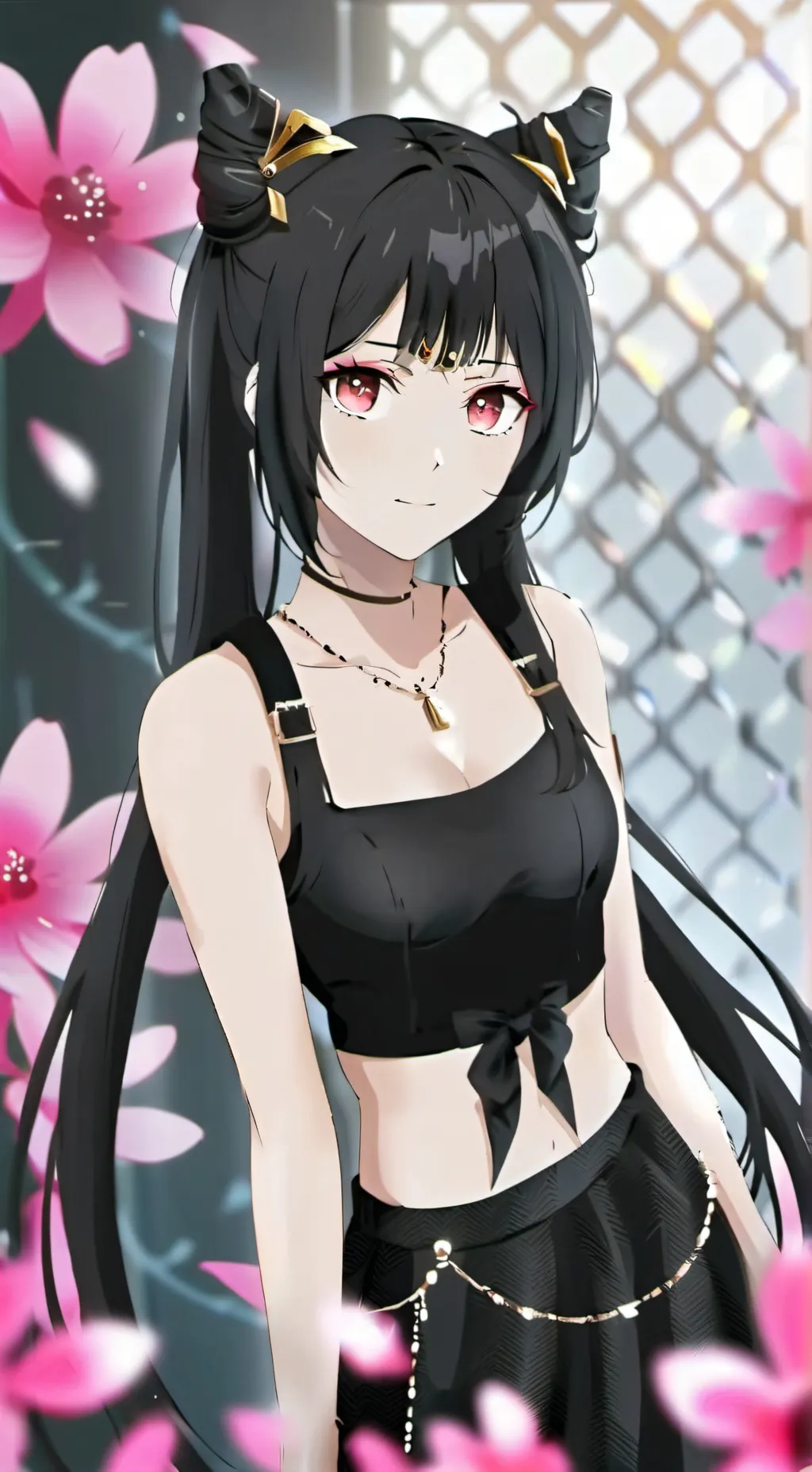 ai character: Amber background