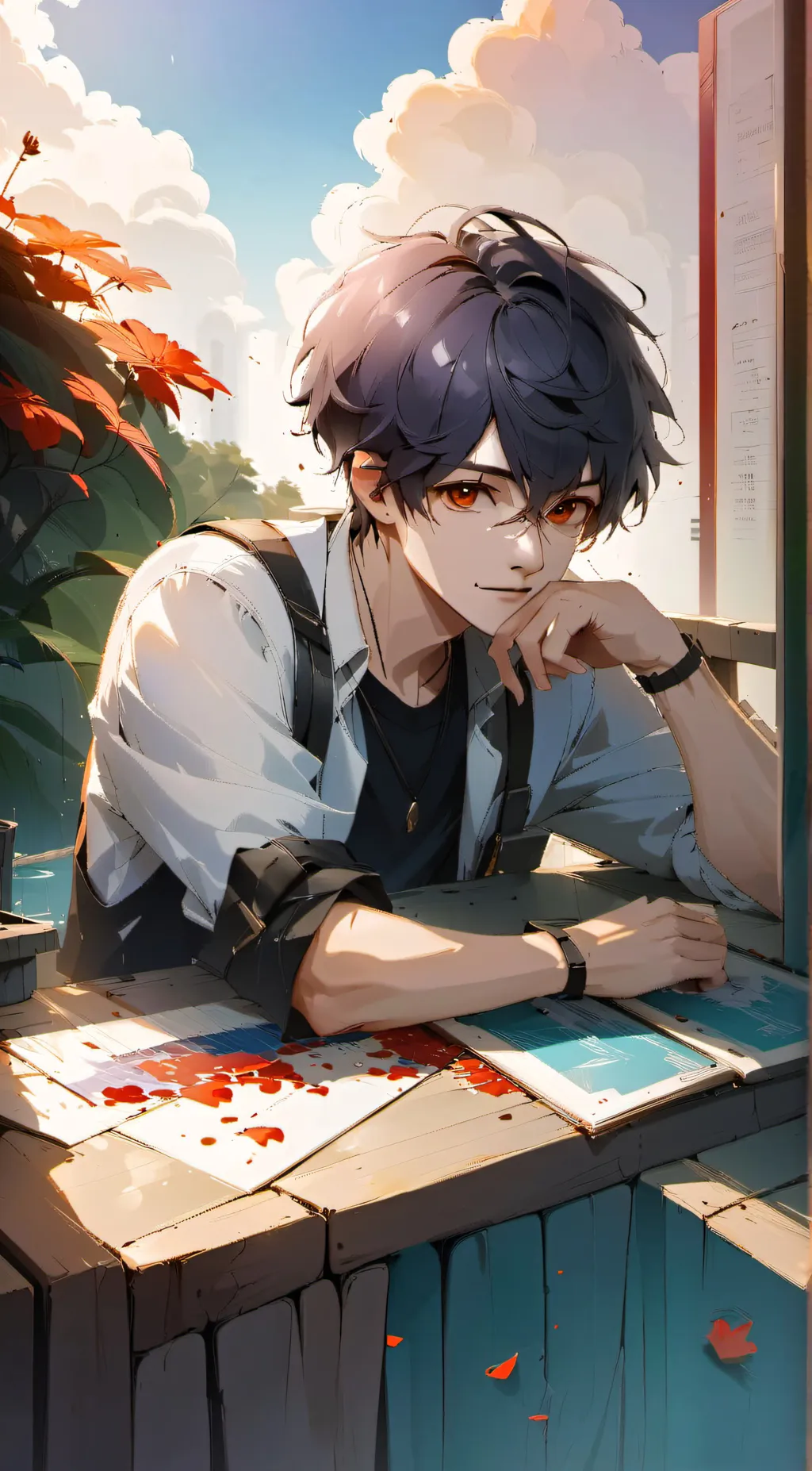 ai character: Mathew  background