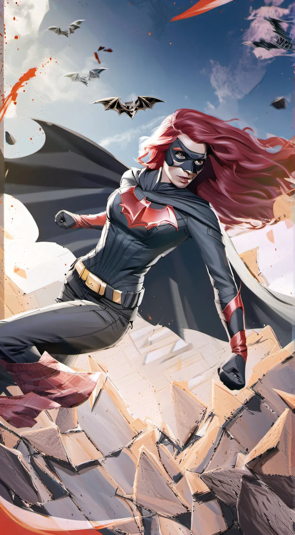 ai character: batwoman (kait) background
