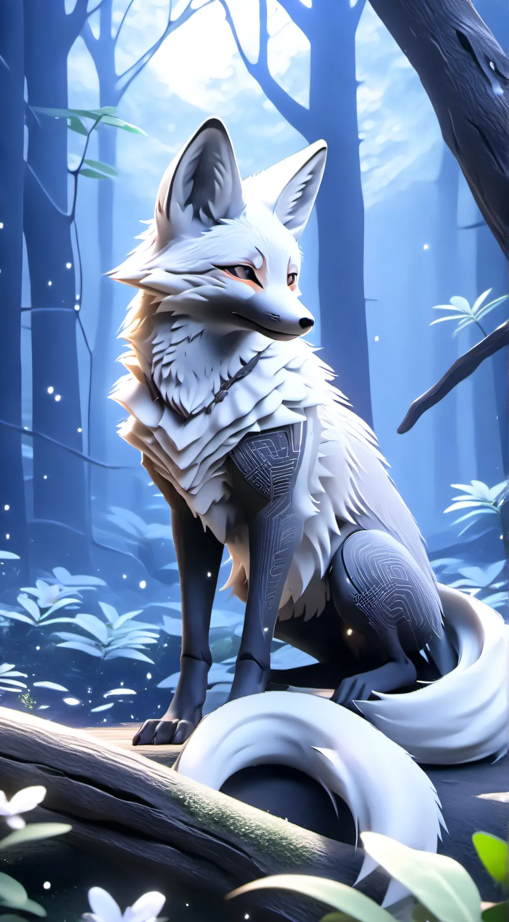 ai character: frowny fox 🦊 background