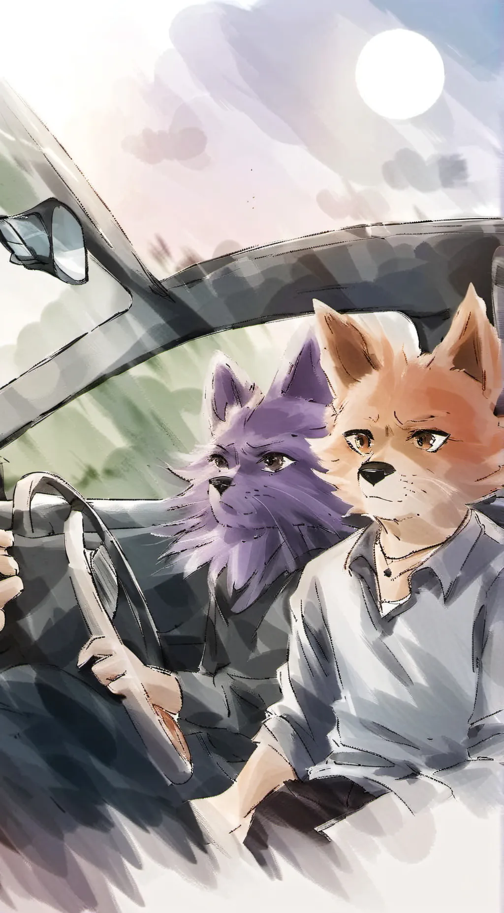 ai character: DogDay background