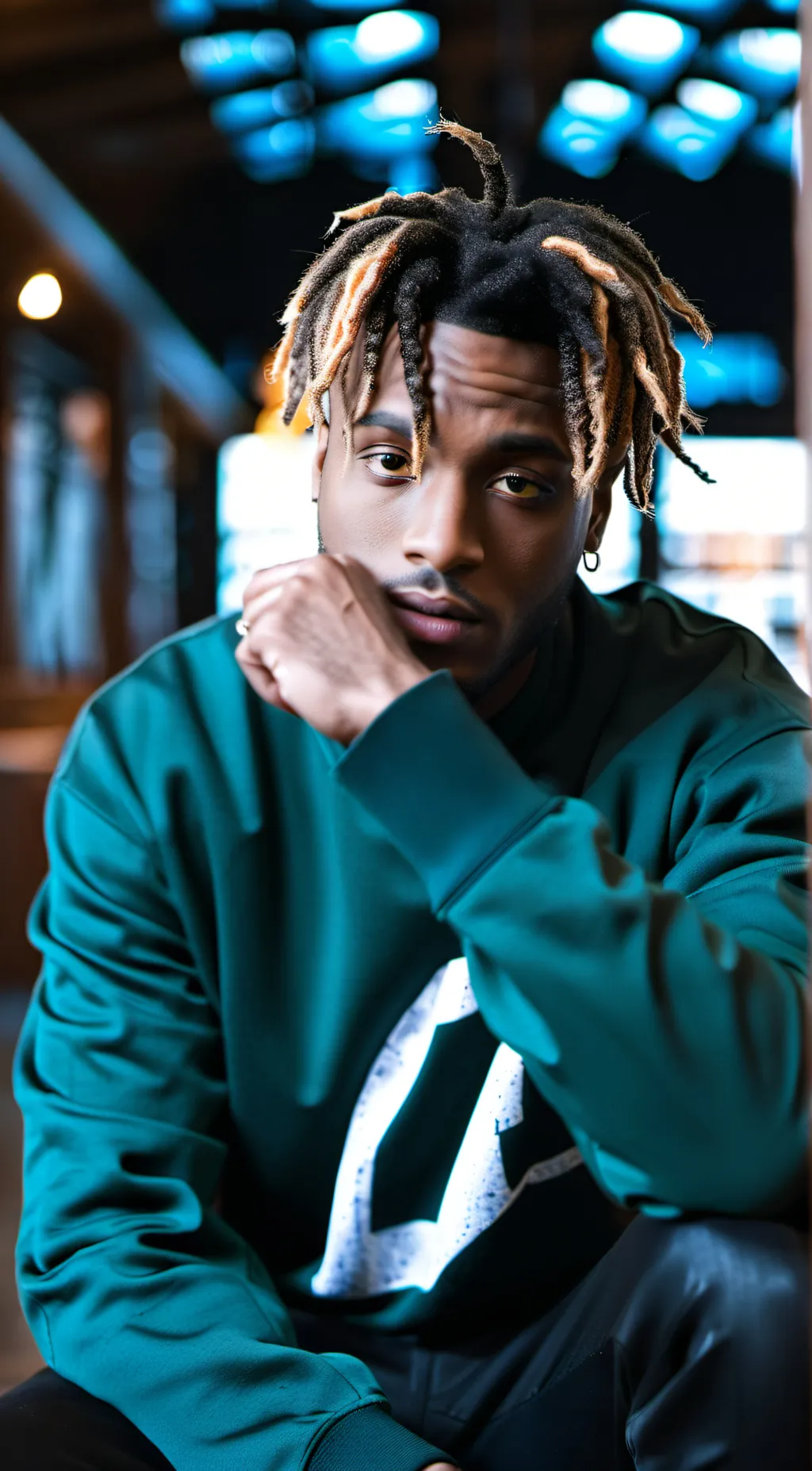 ai character: Juice wrld background