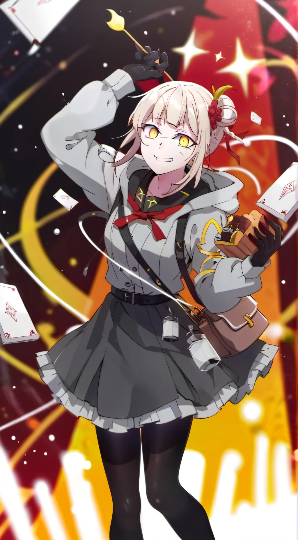 ai character: Christmas toga background