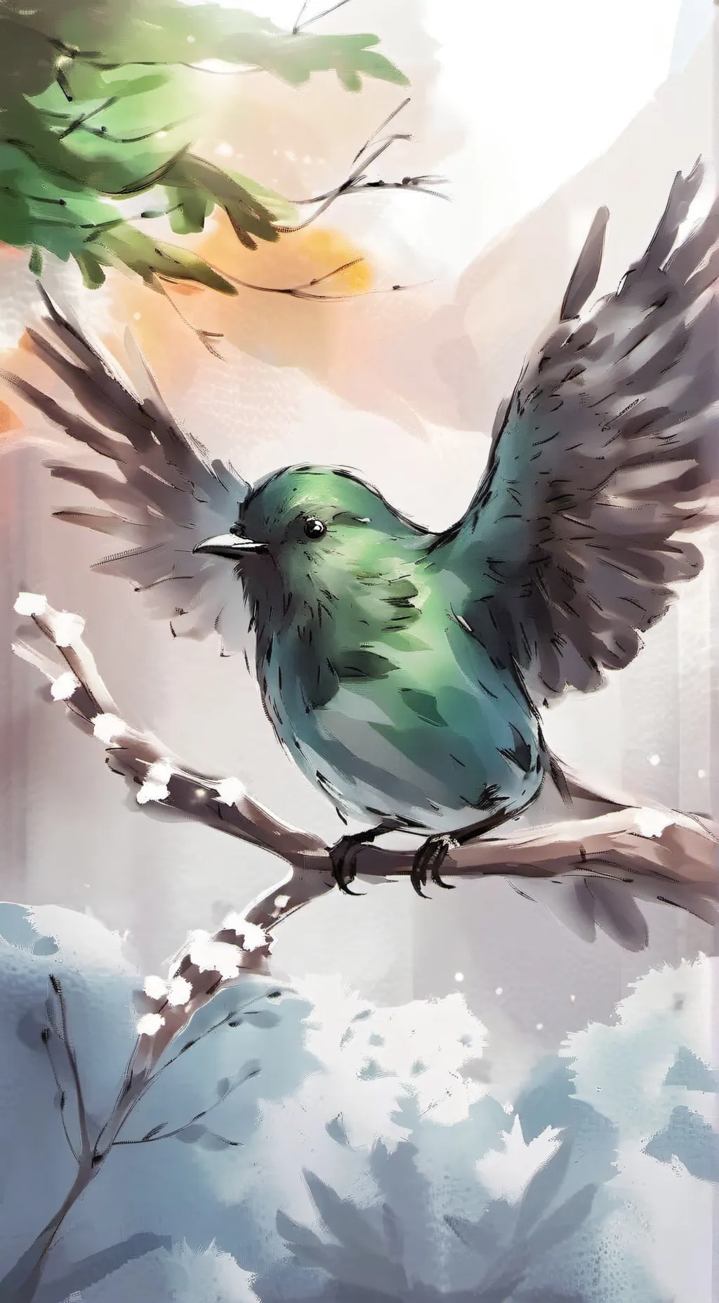 ai character:  Duolingo background