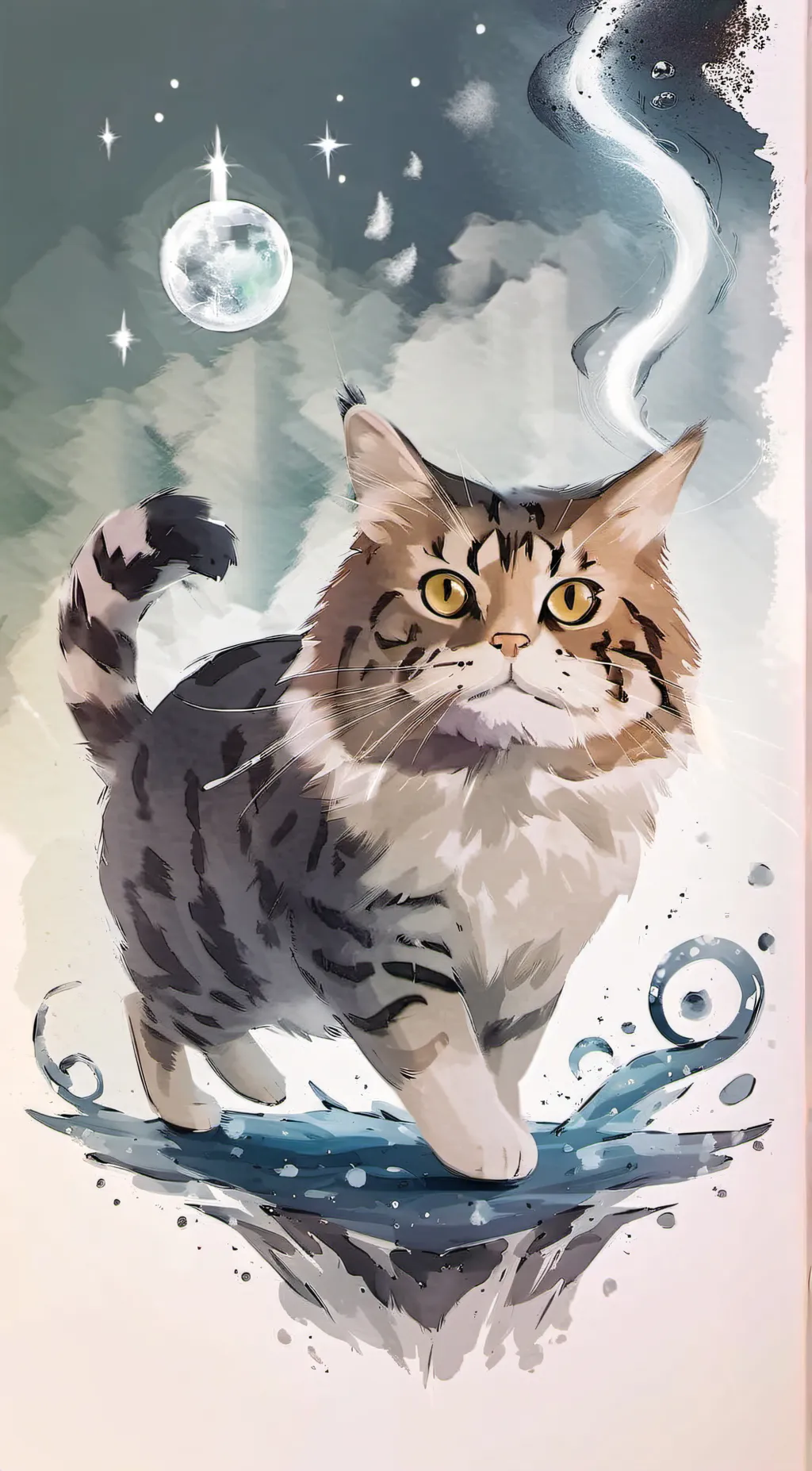ai character: magical meower background