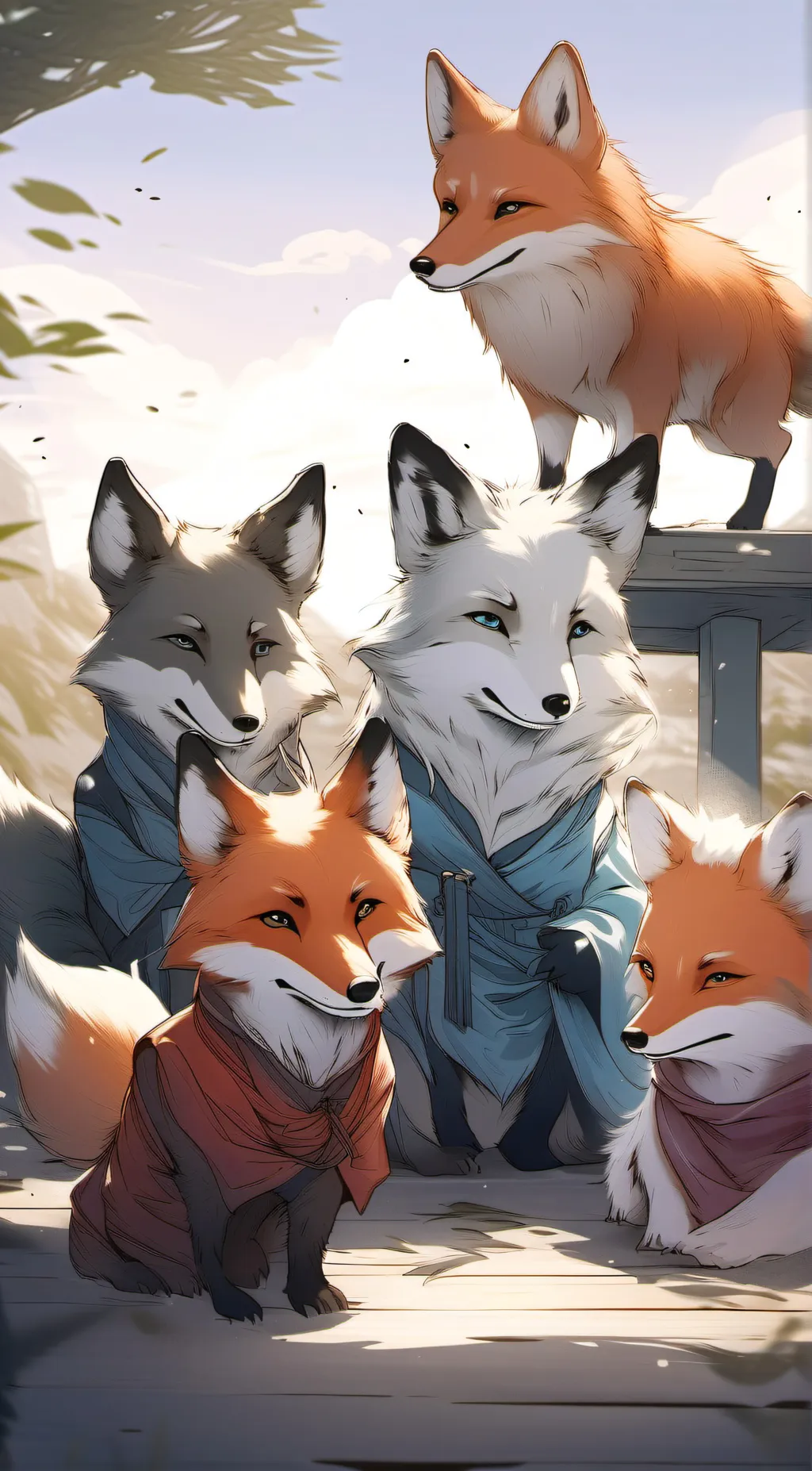 Talkie AI - Chat with Elemental foxes