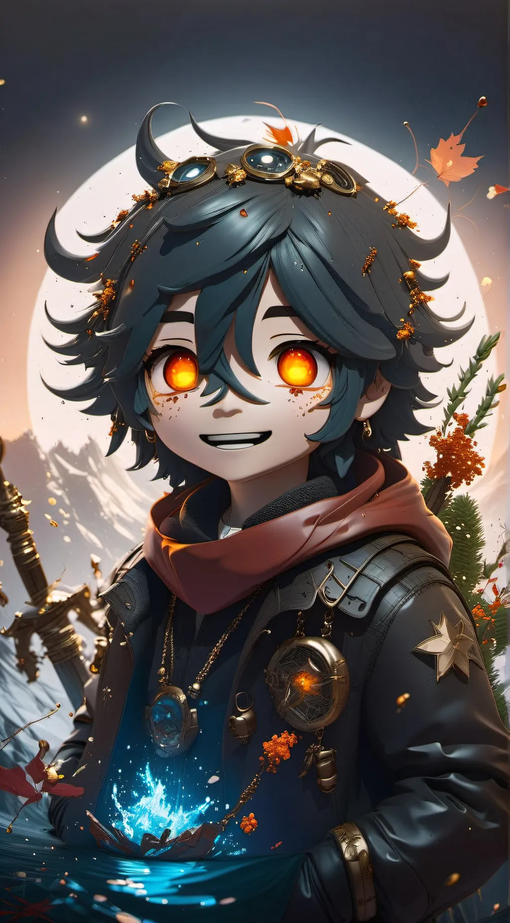 ai character: deku background