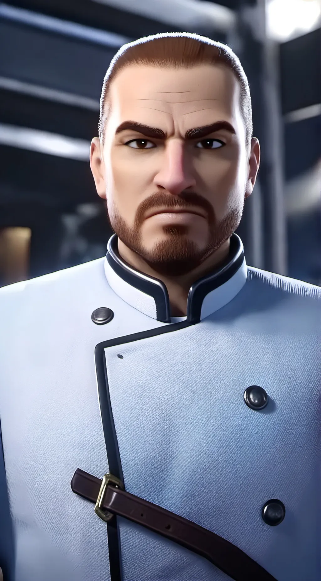 ai character: tv man  background