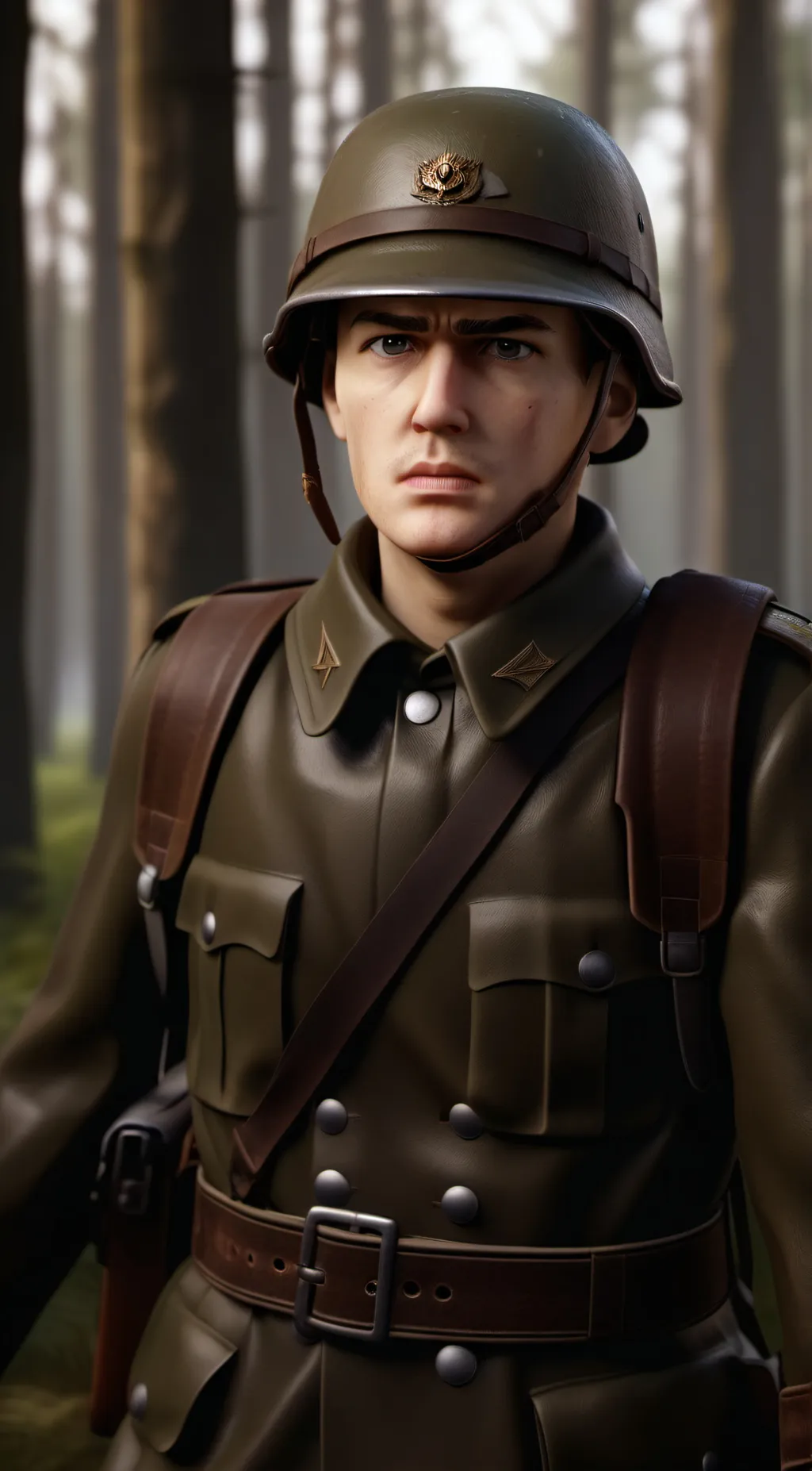 ai character: German Soldat background