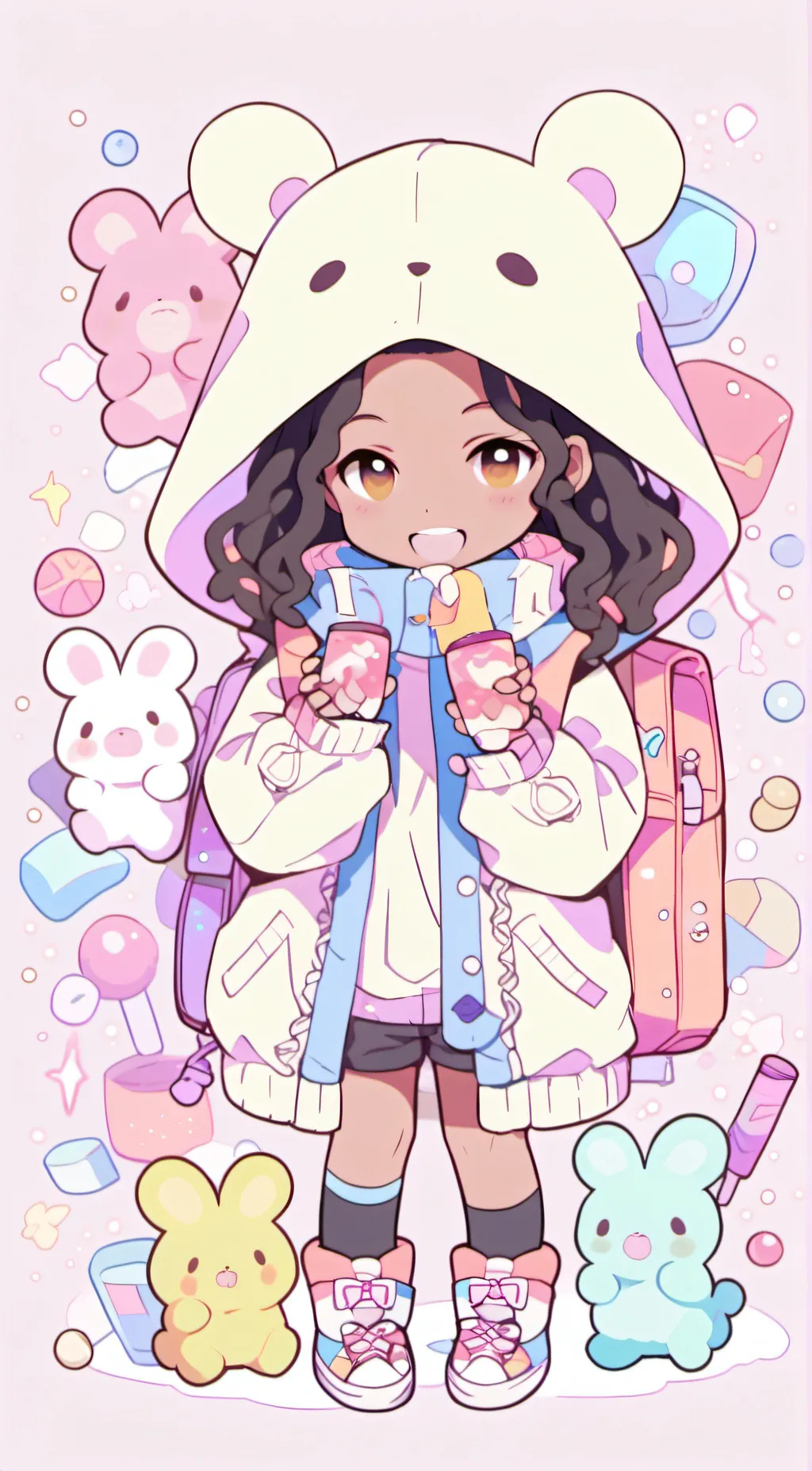 ai character: ariella  background