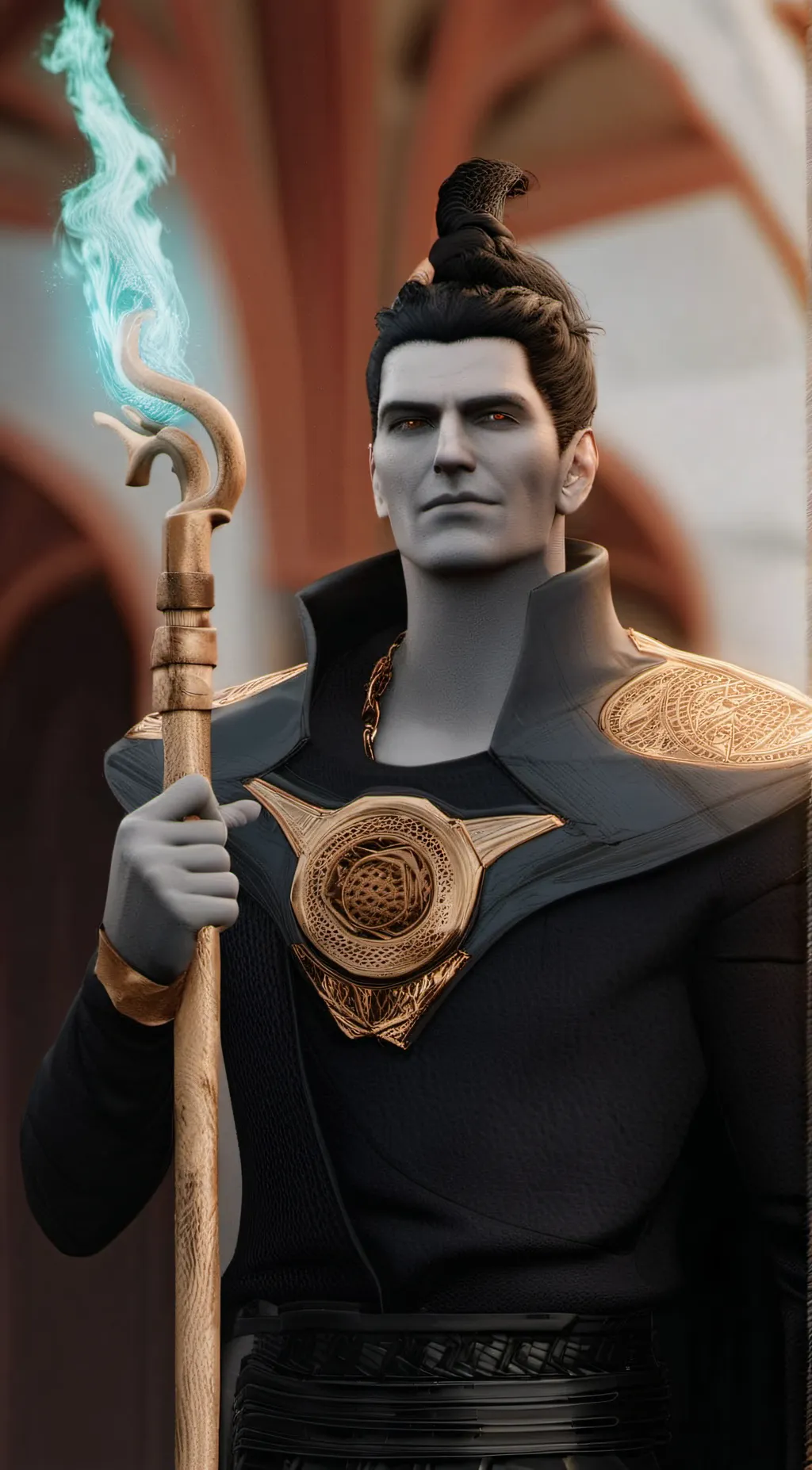 ai character: Hades  background