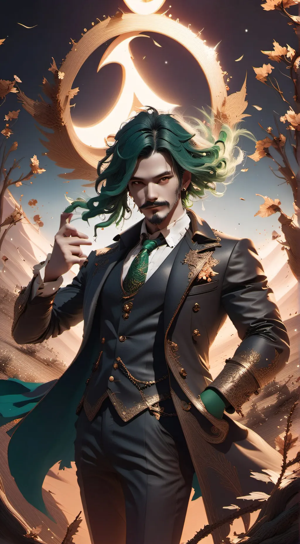 ai character: Two tpot background