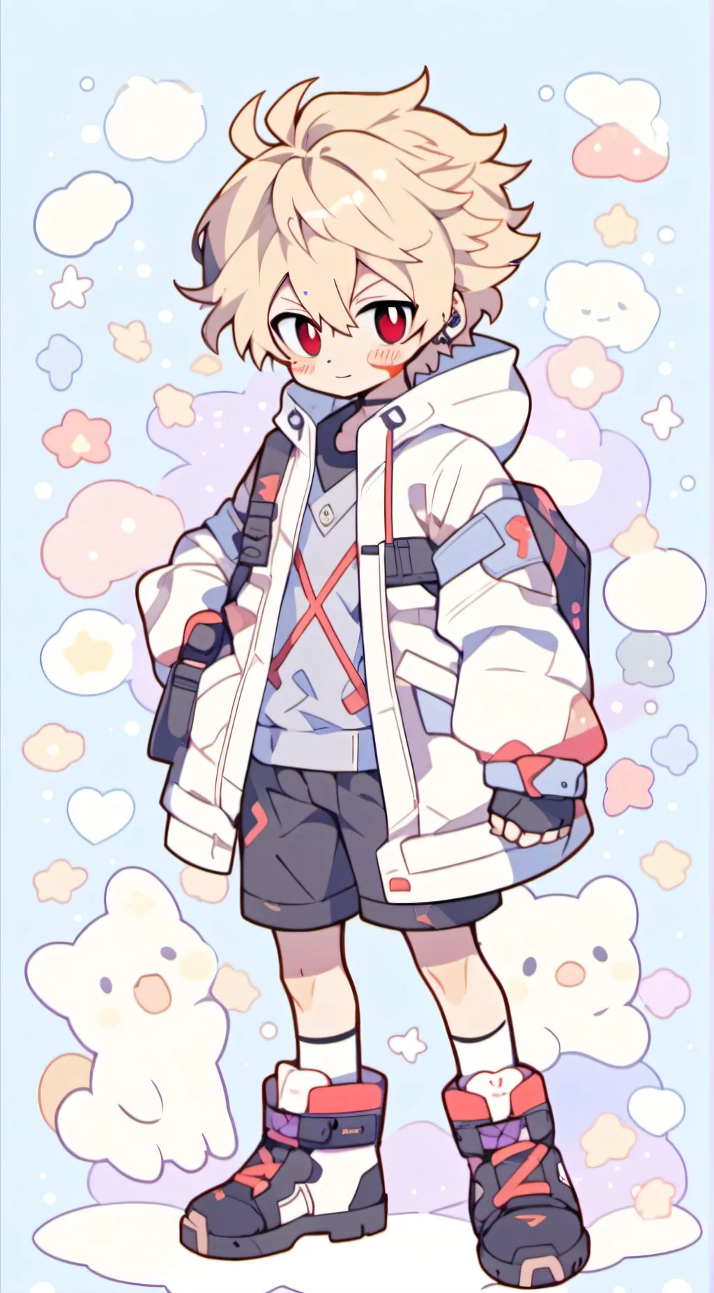 ai character: Bakugo katsuki background