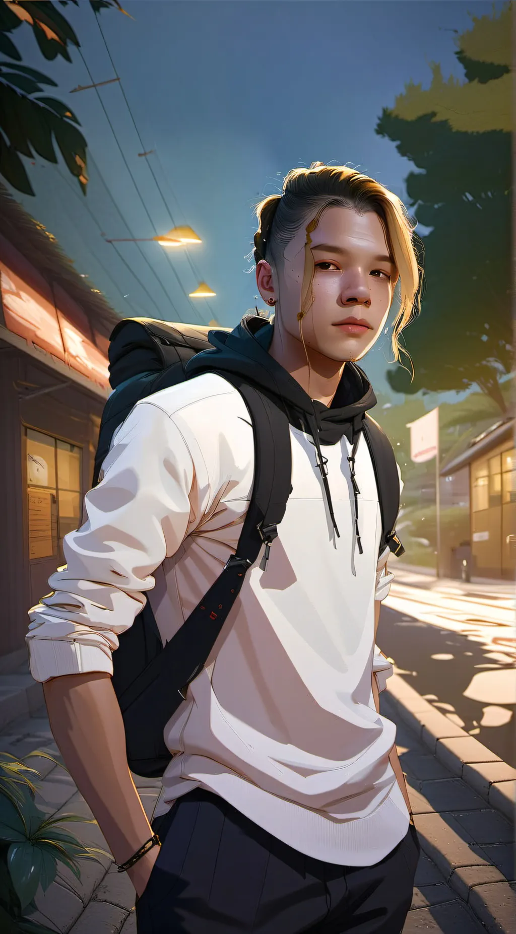 ai character: mat  background