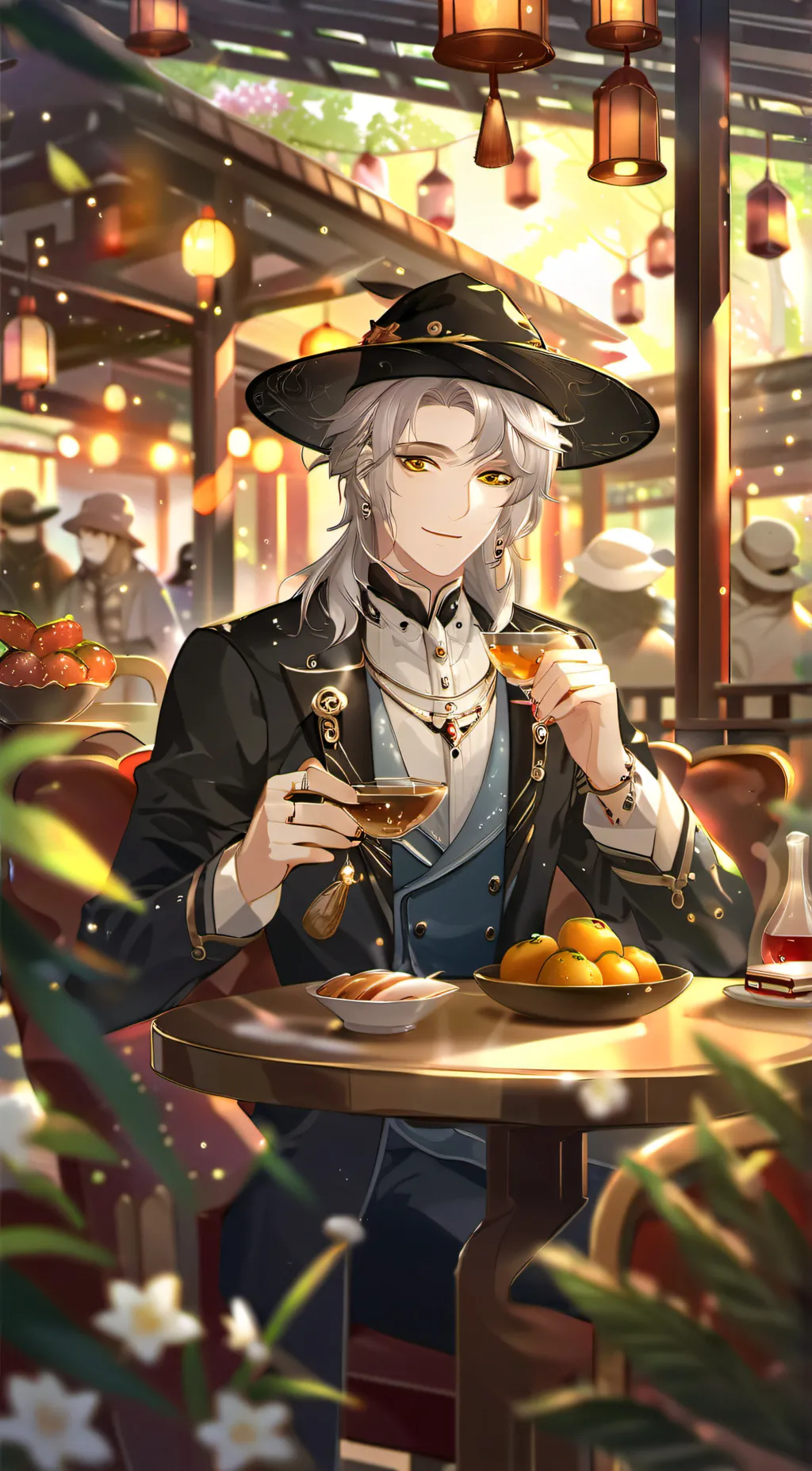 ai character: Therain shop  background