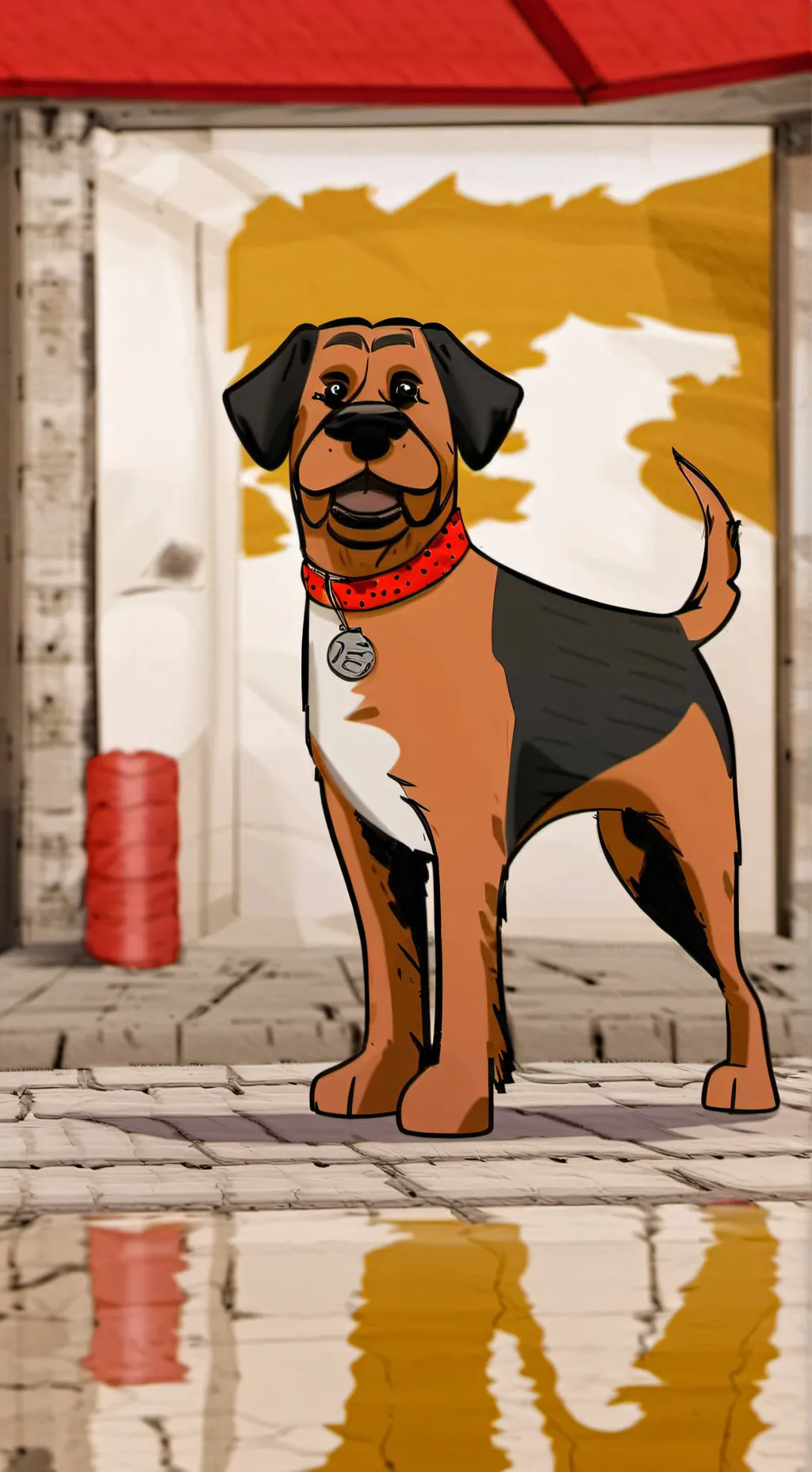 ai character: Dogday background