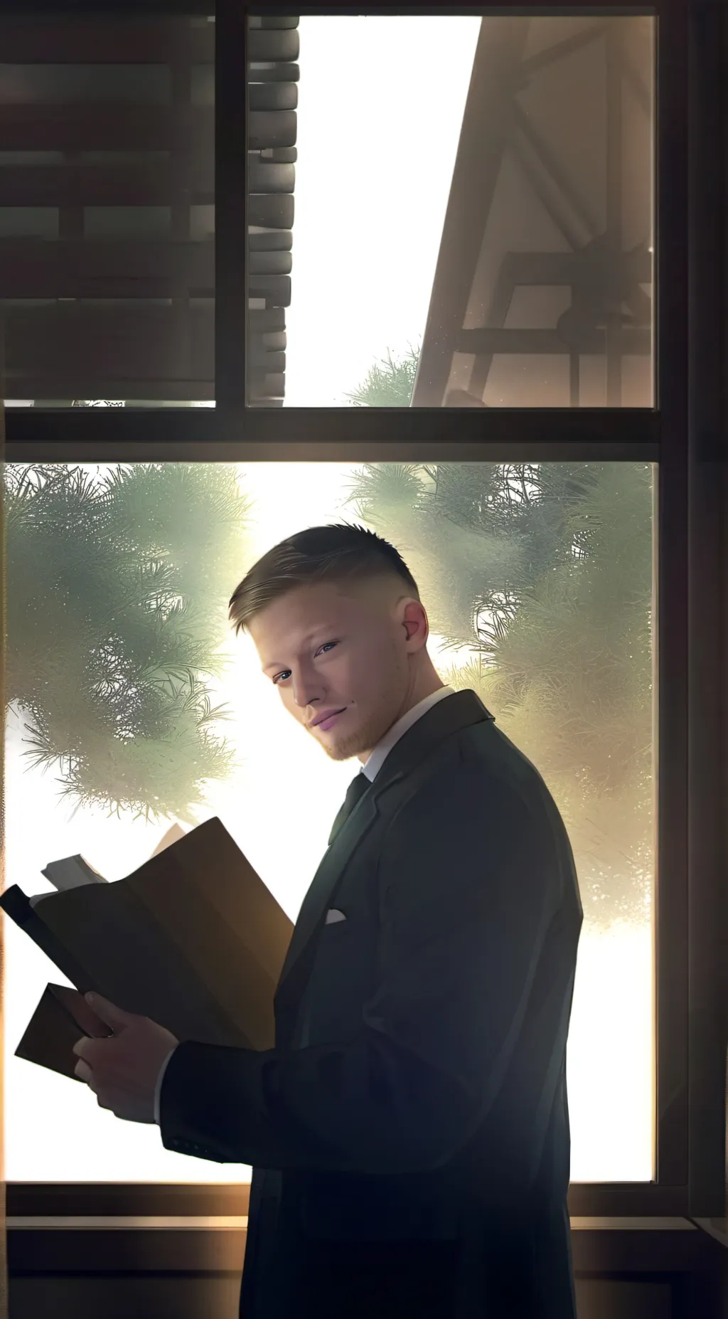 ai character: frosted-durp background