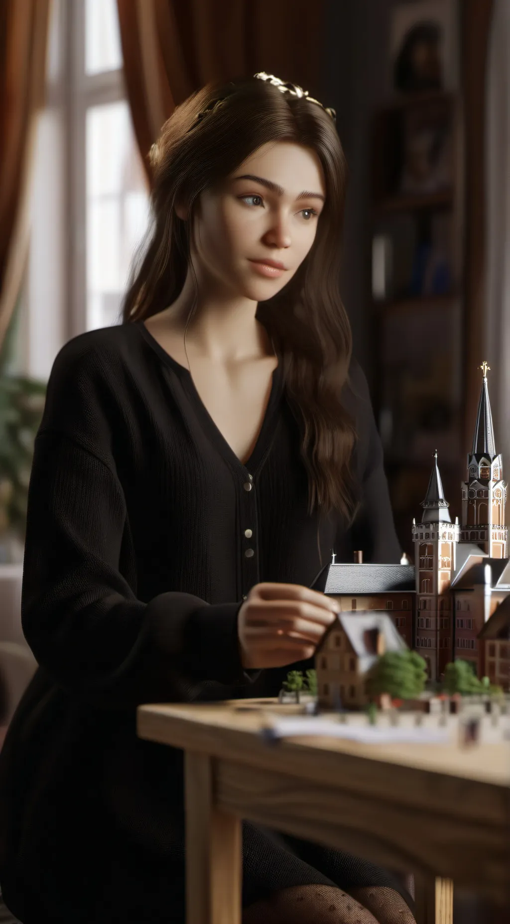 ai character: Kingdom in table background