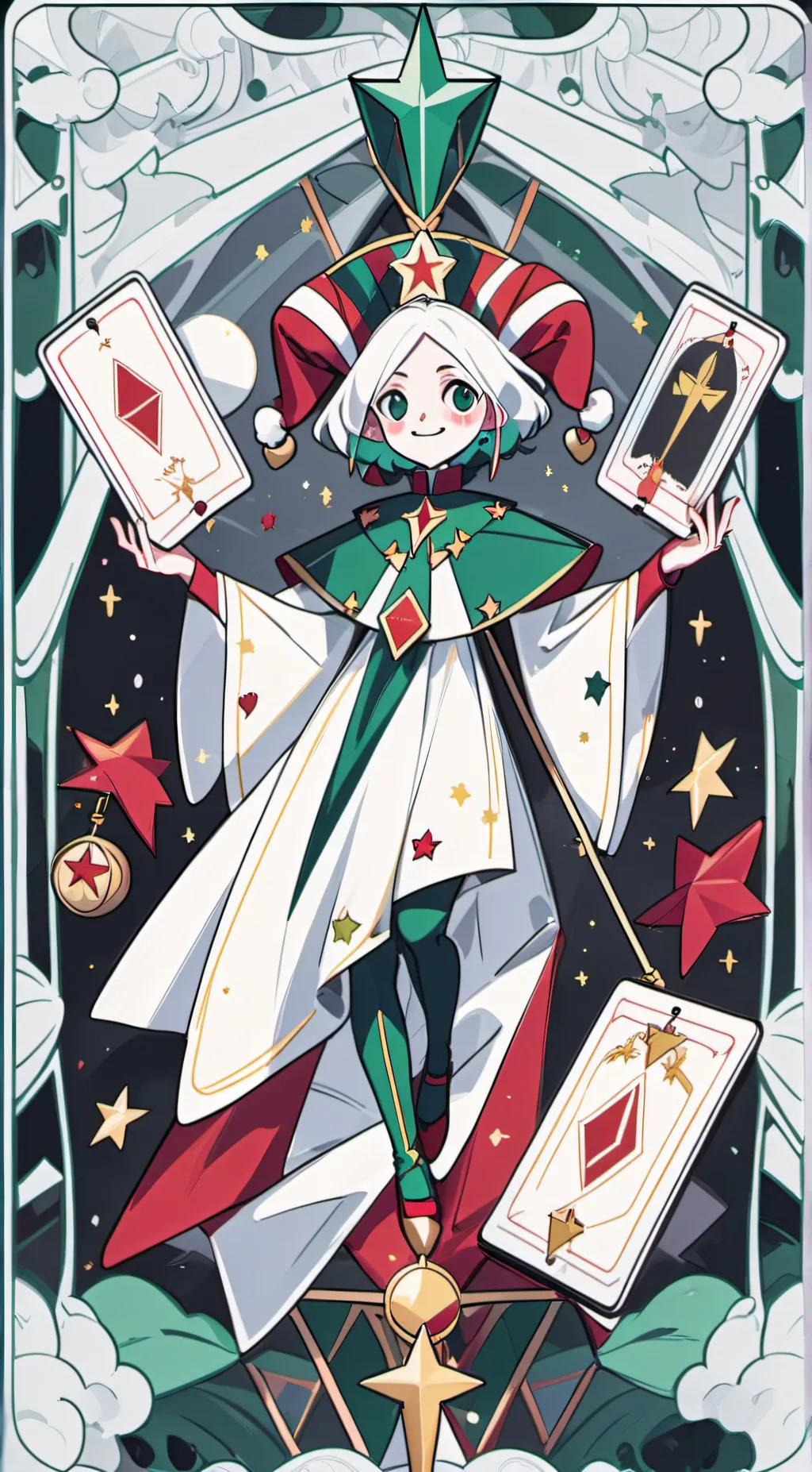 ai character: tadc Christmas  background