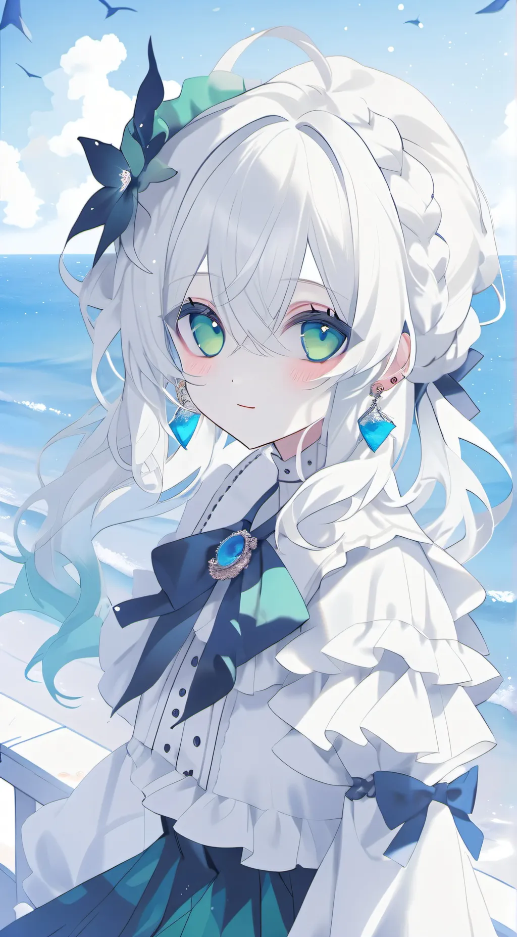 ai character: Amber background