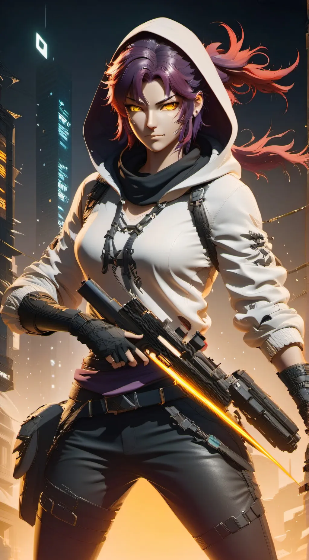 ai character: Mira Cross background