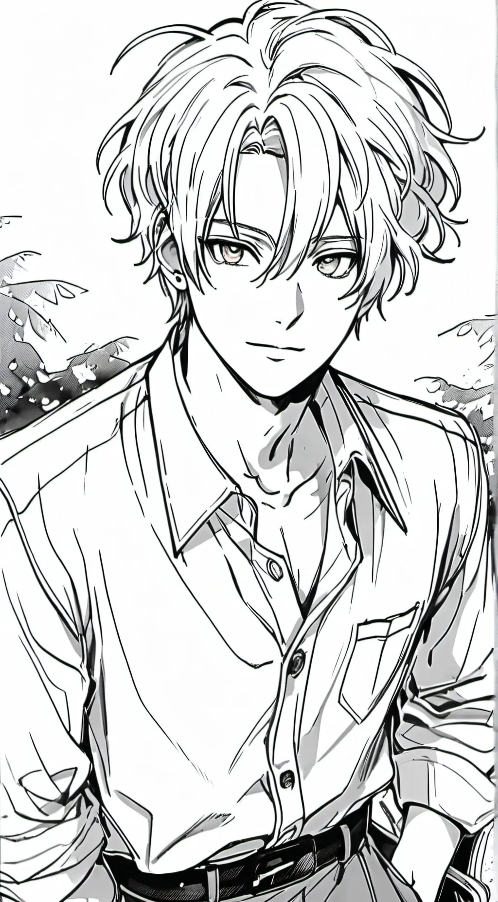 ai character: white man background