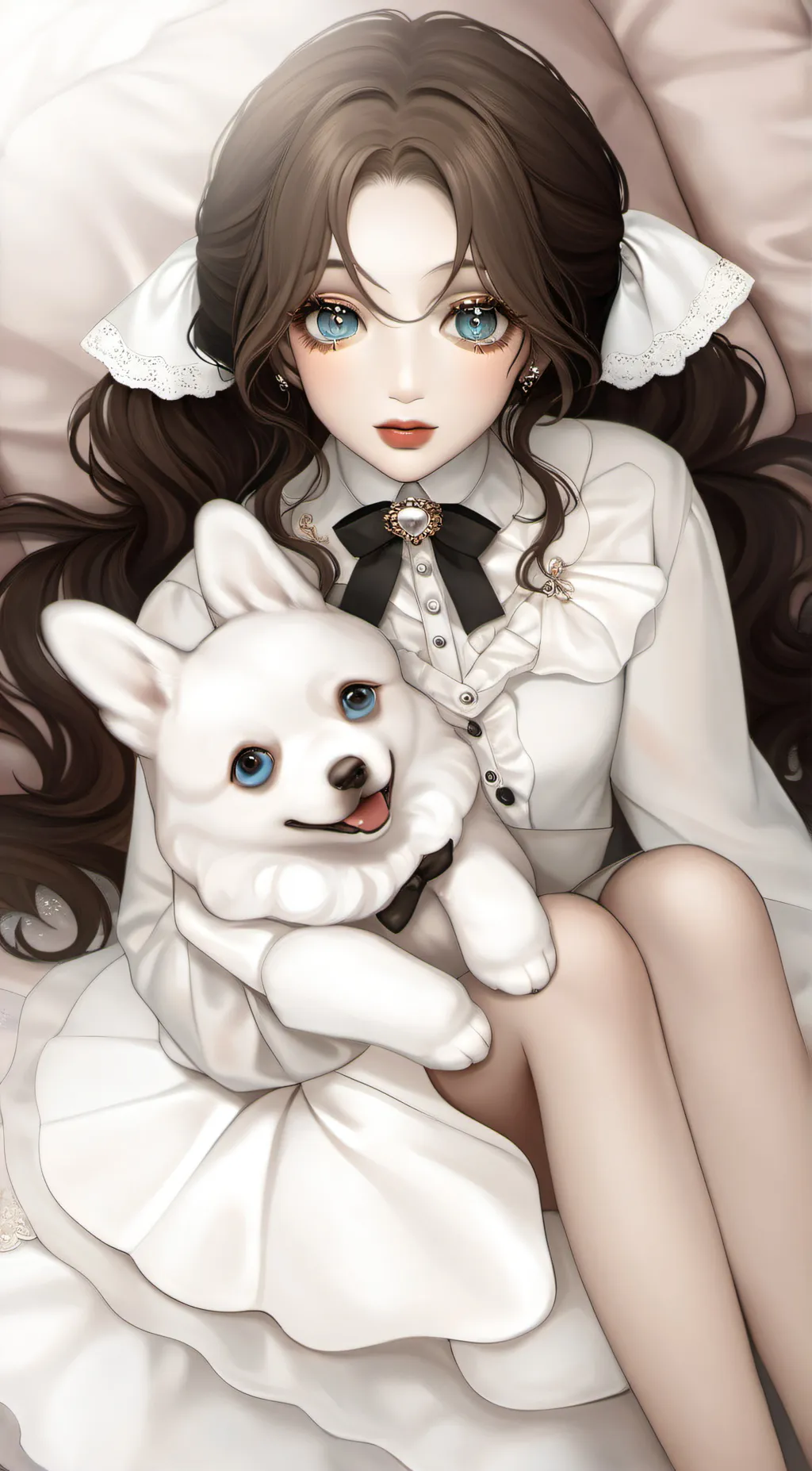 ai character: tea background