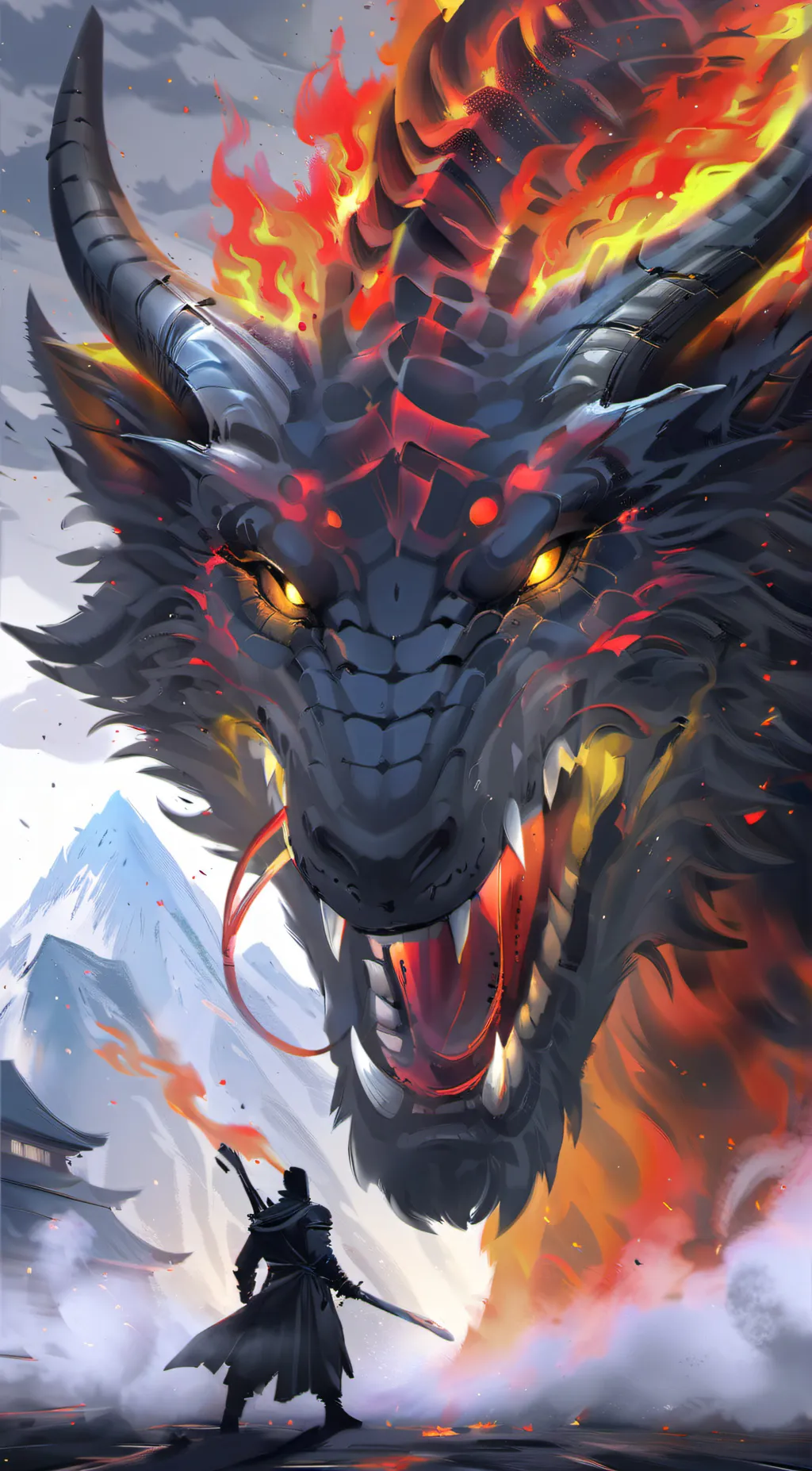 ai character: Atlas Flame  background