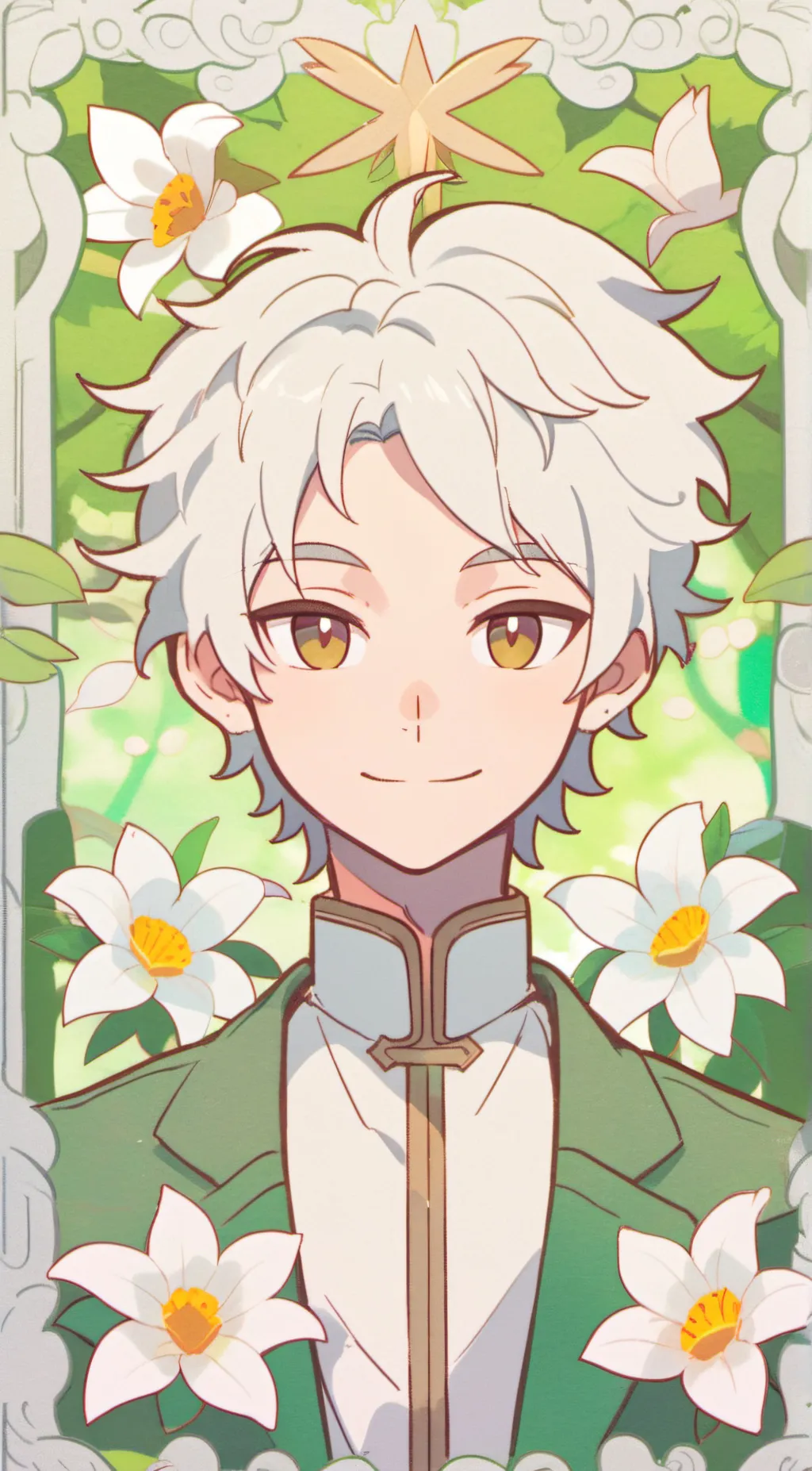 ai character: White background