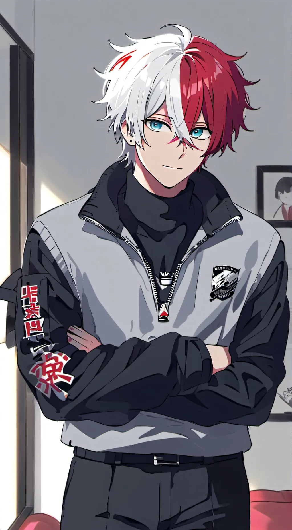 ai character: Shoto Todoroki background