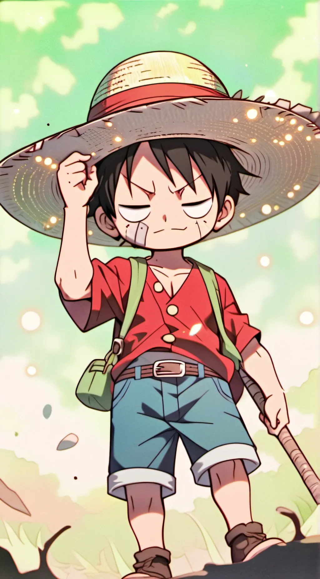ai character: Monkey De Luffy background