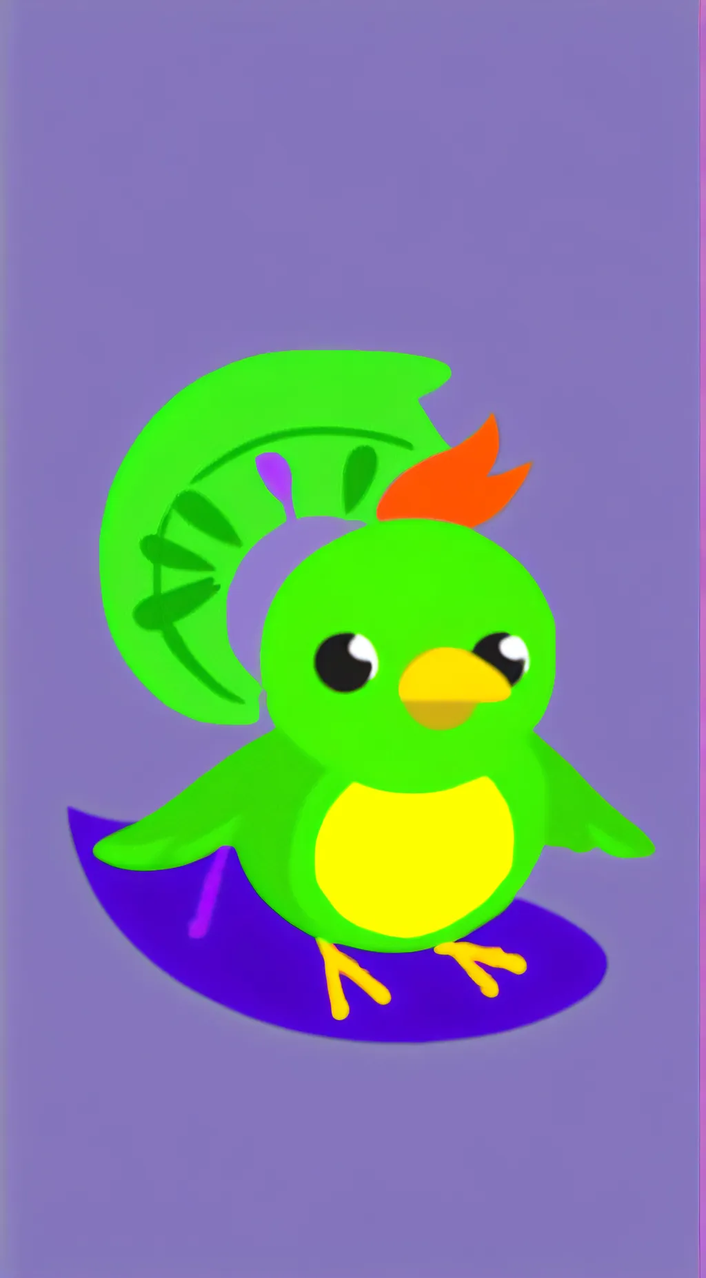 ai character: Duolingo (new) background