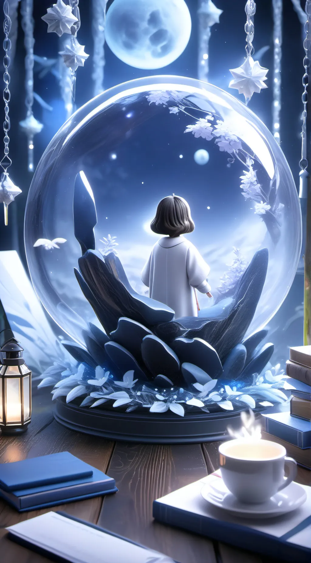 ai character: phobia guesser but background