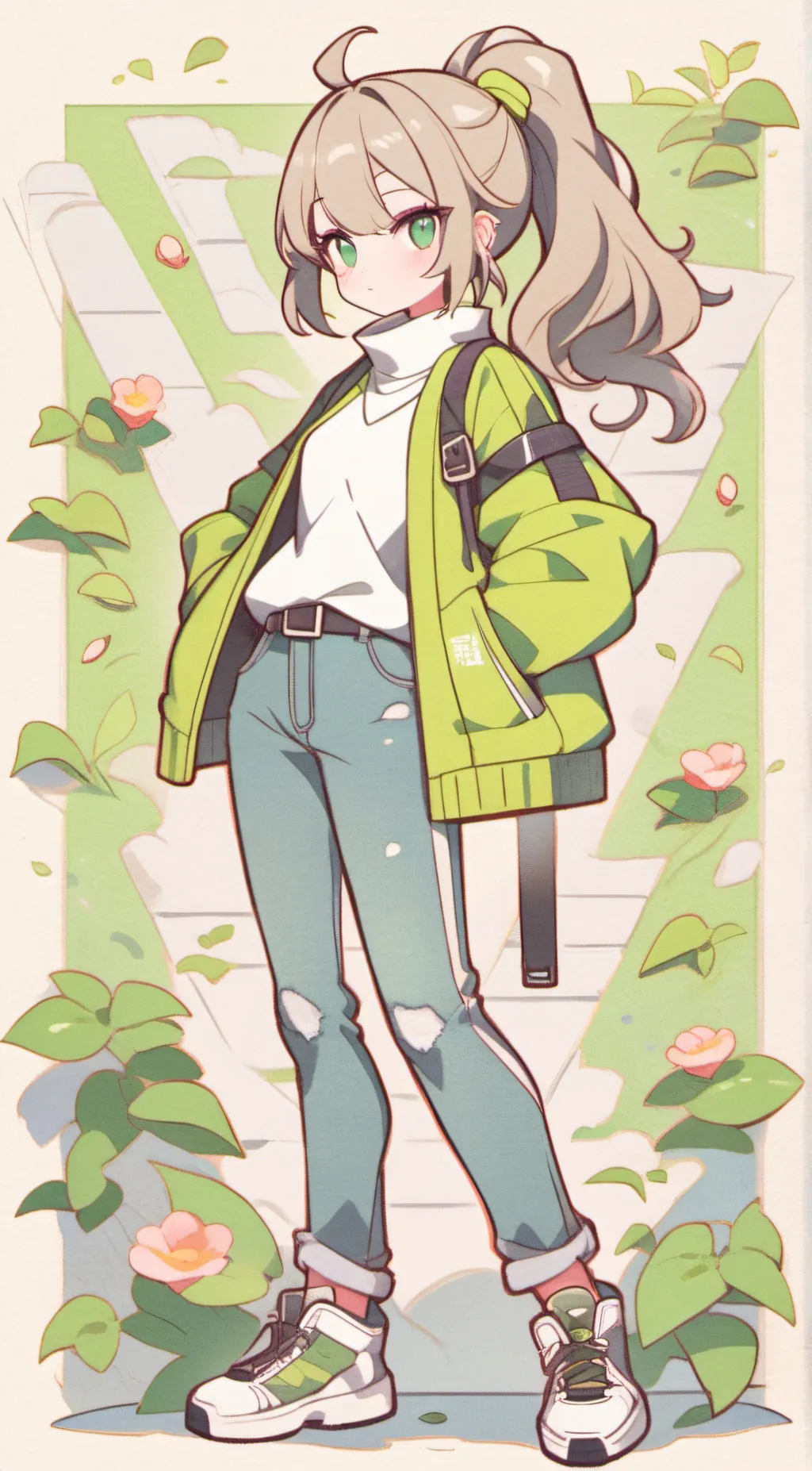 ai character: Tariyoko shiba background