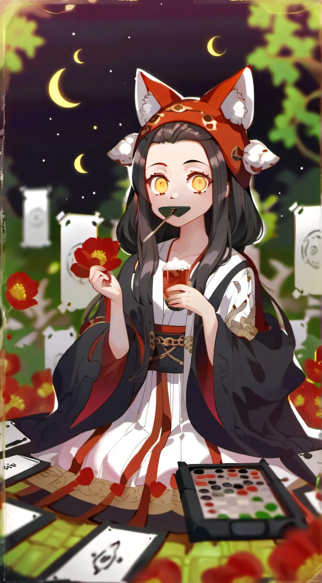 ai character: demon Slayer background