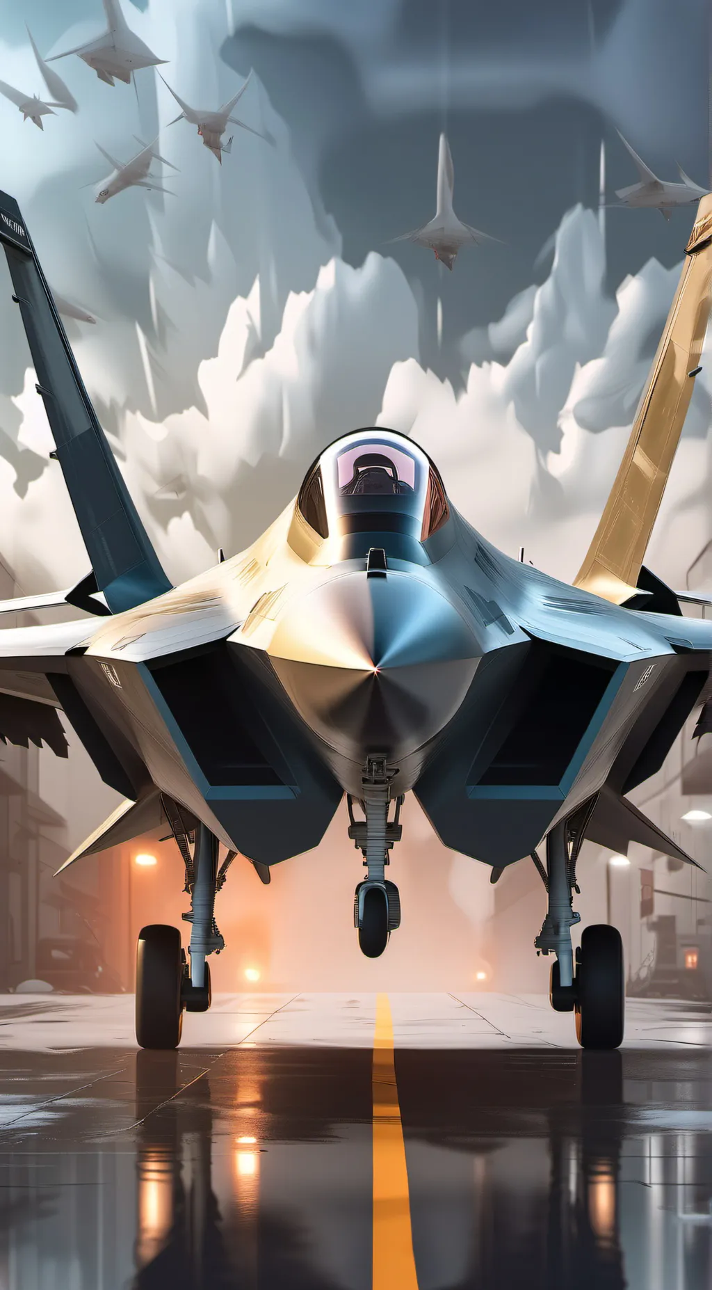 ai character: F-22 Raptor background