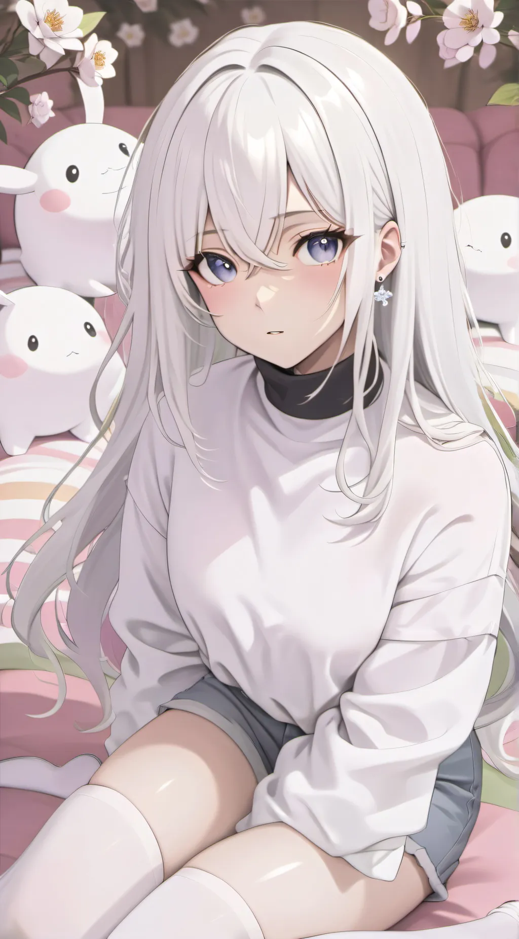 ai character: Lavender  background