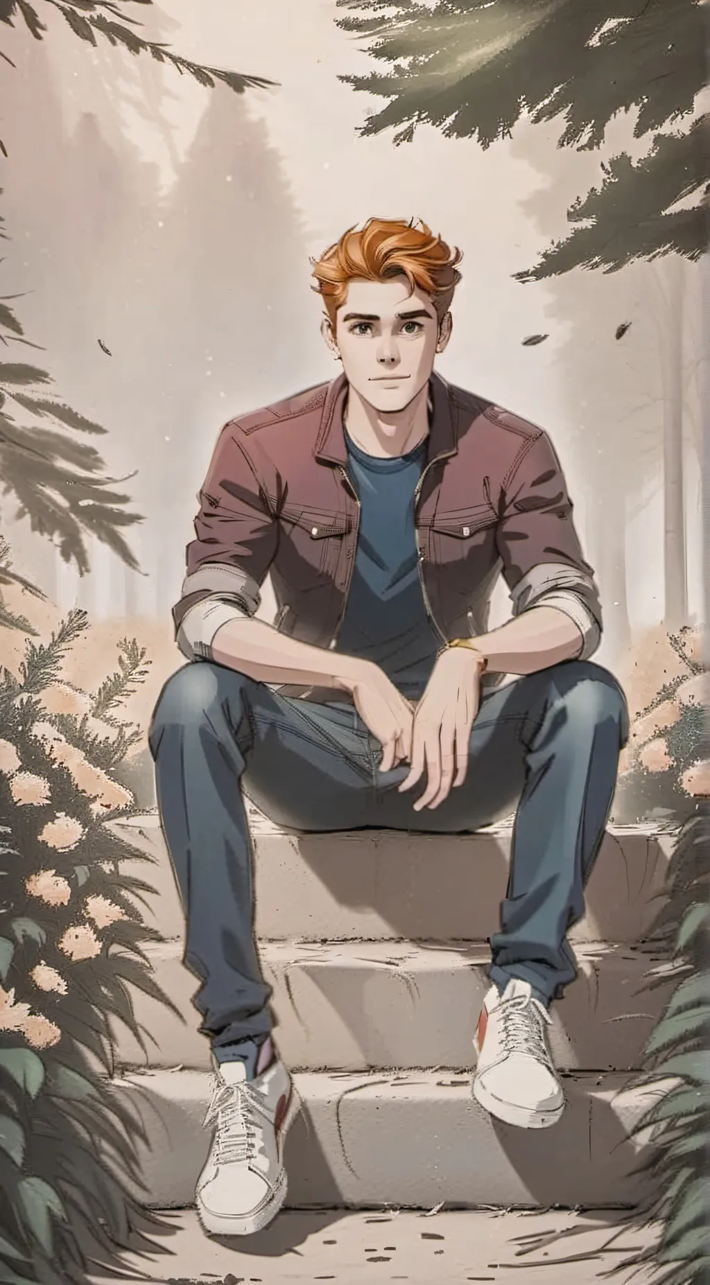ai character: Archie Andrews  background