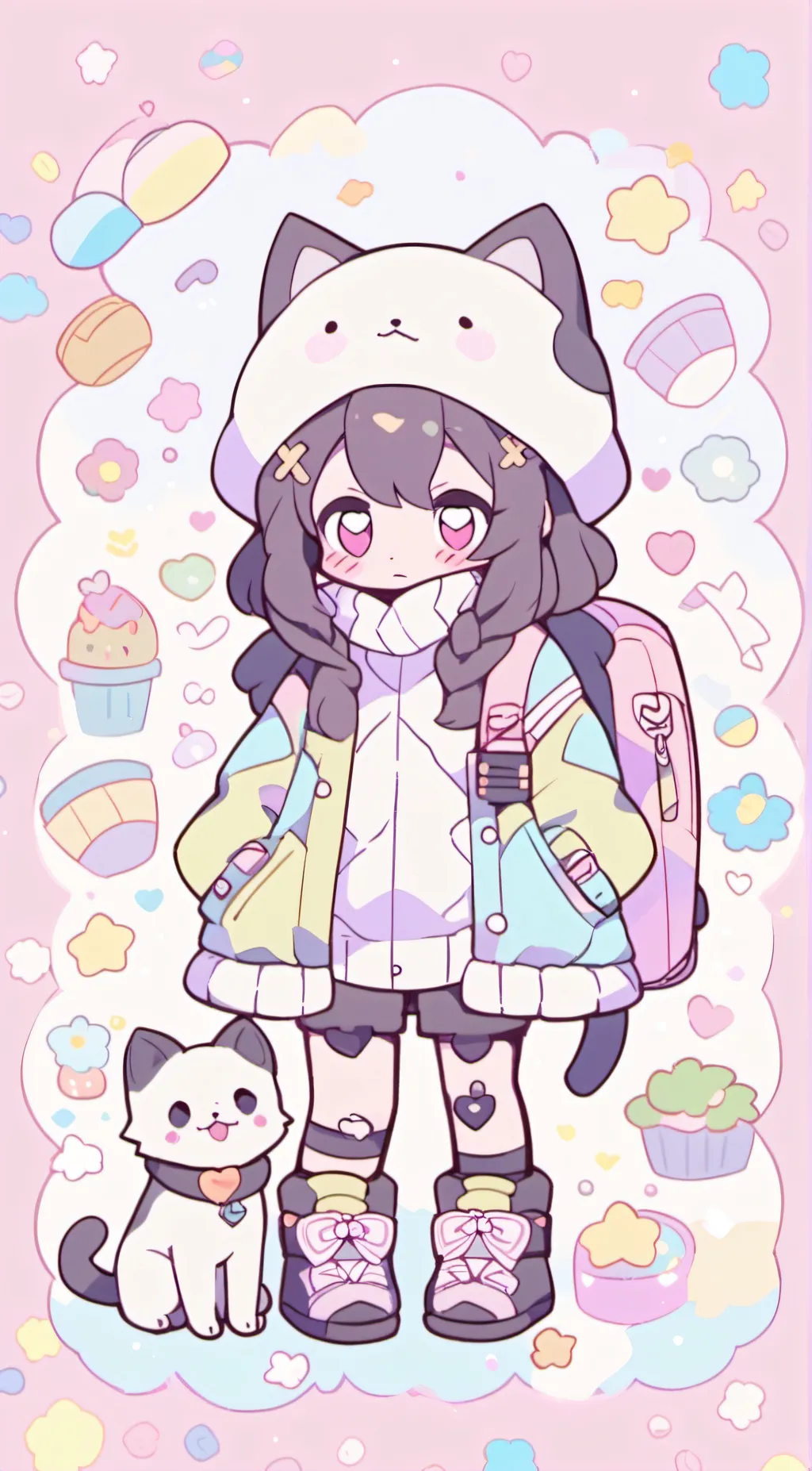 ai character: Human catnap background