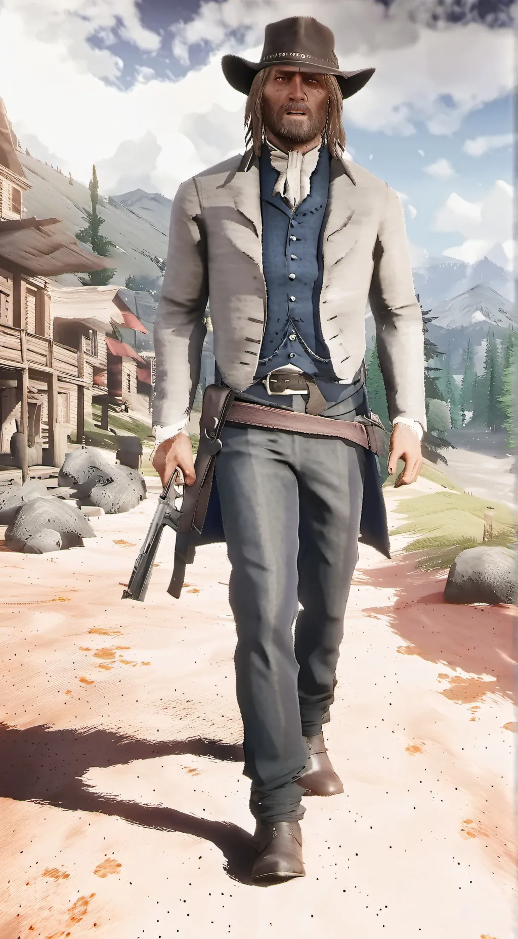 ai character: micah bell background
